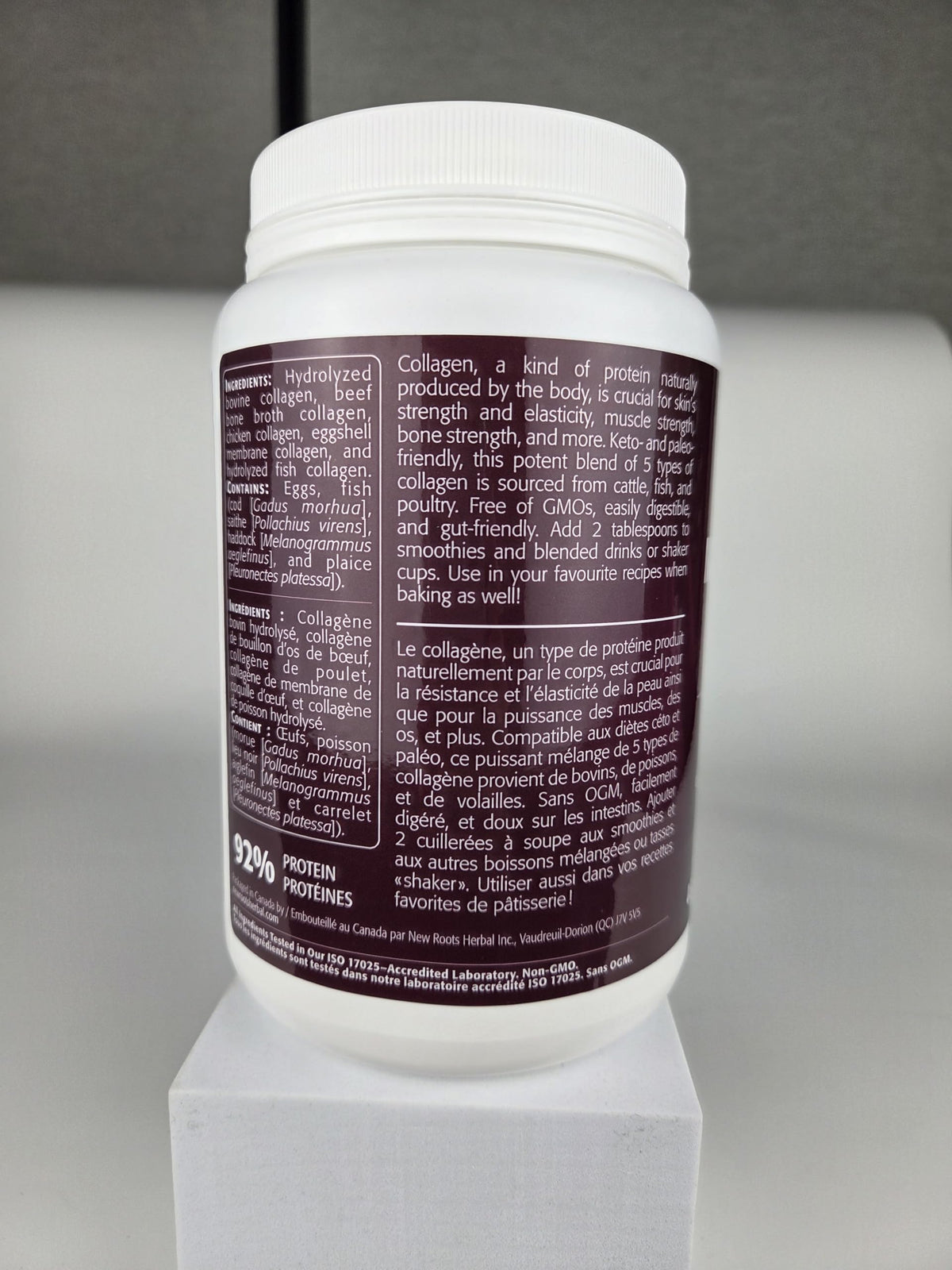 New Roots Multi 5 Collagen Powder, Gluten Free, 400g, 36 Servings