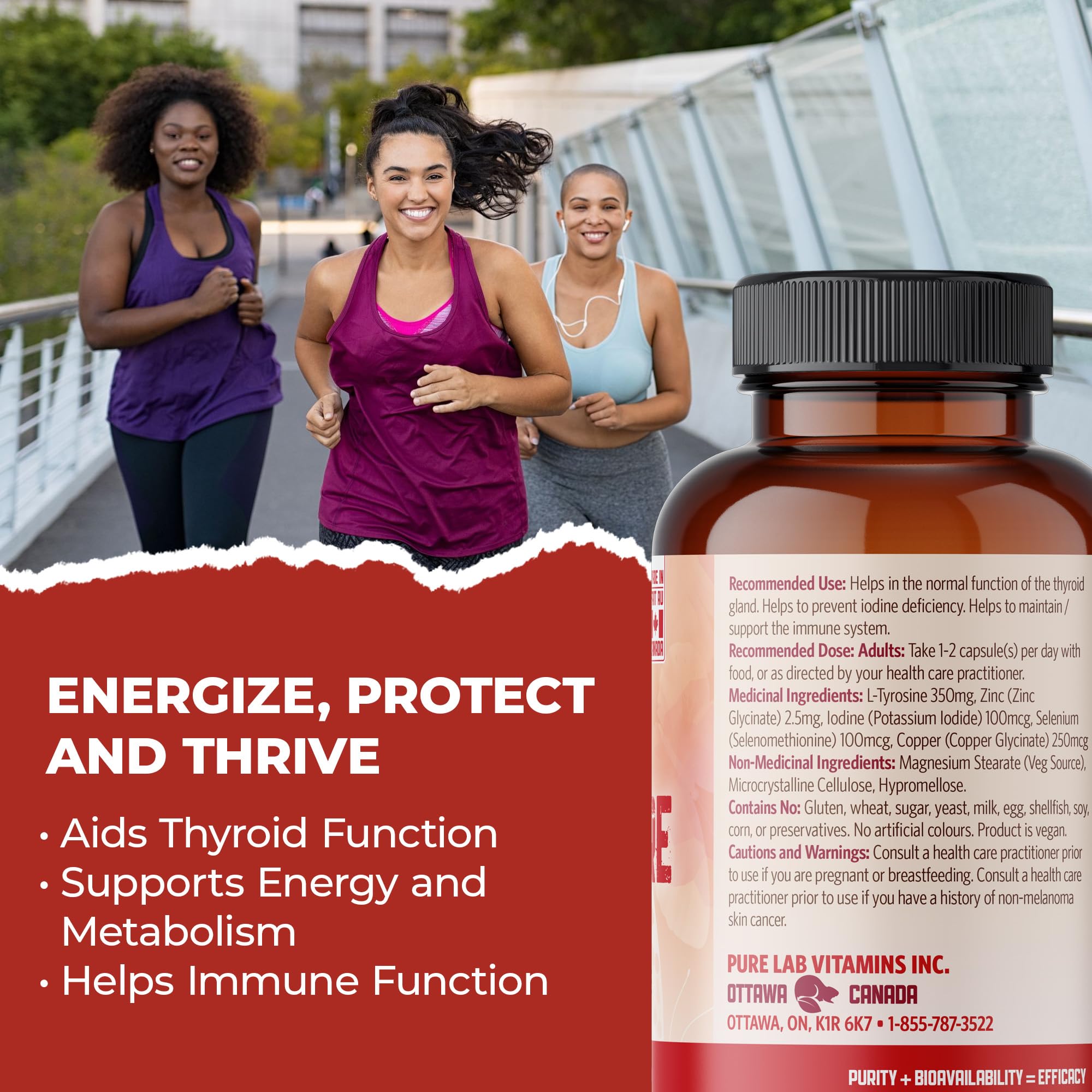 Pure Lab Vitamins ThyroPure 120 gélules végétales