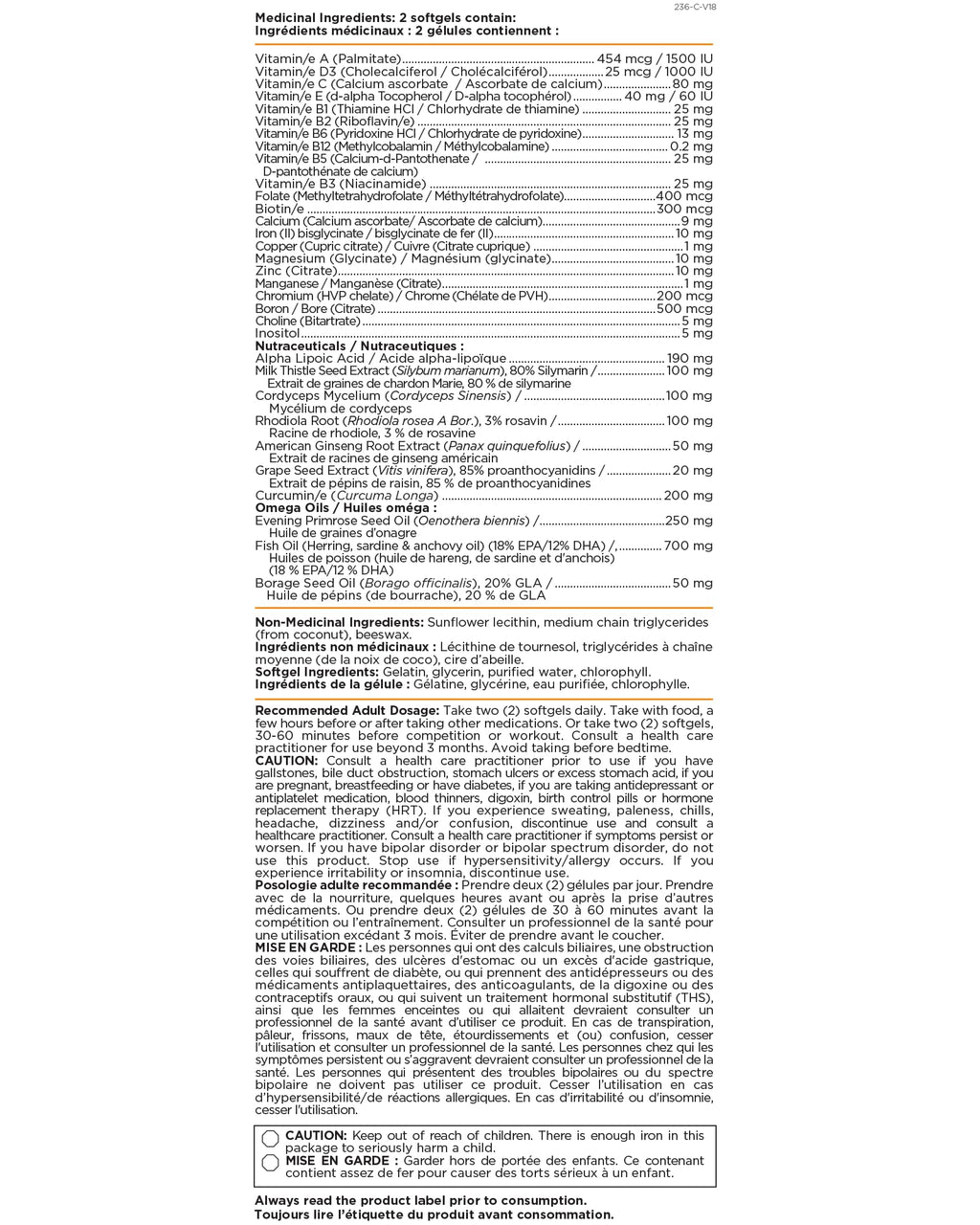 Platinum Naturals - activ-X for Women | Energy | Stamina | Recovery