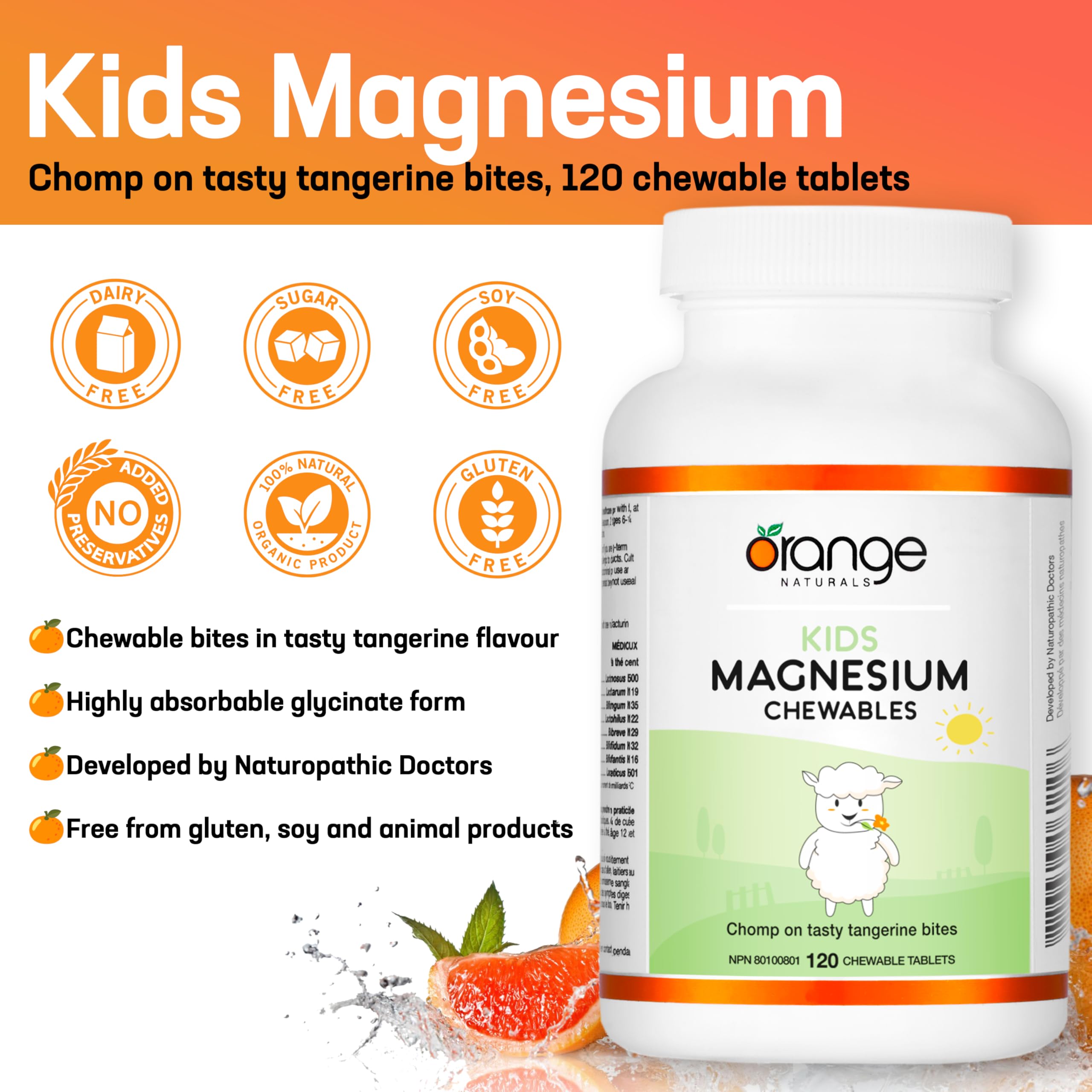 Orange Naturals - Magnésium pour enfants