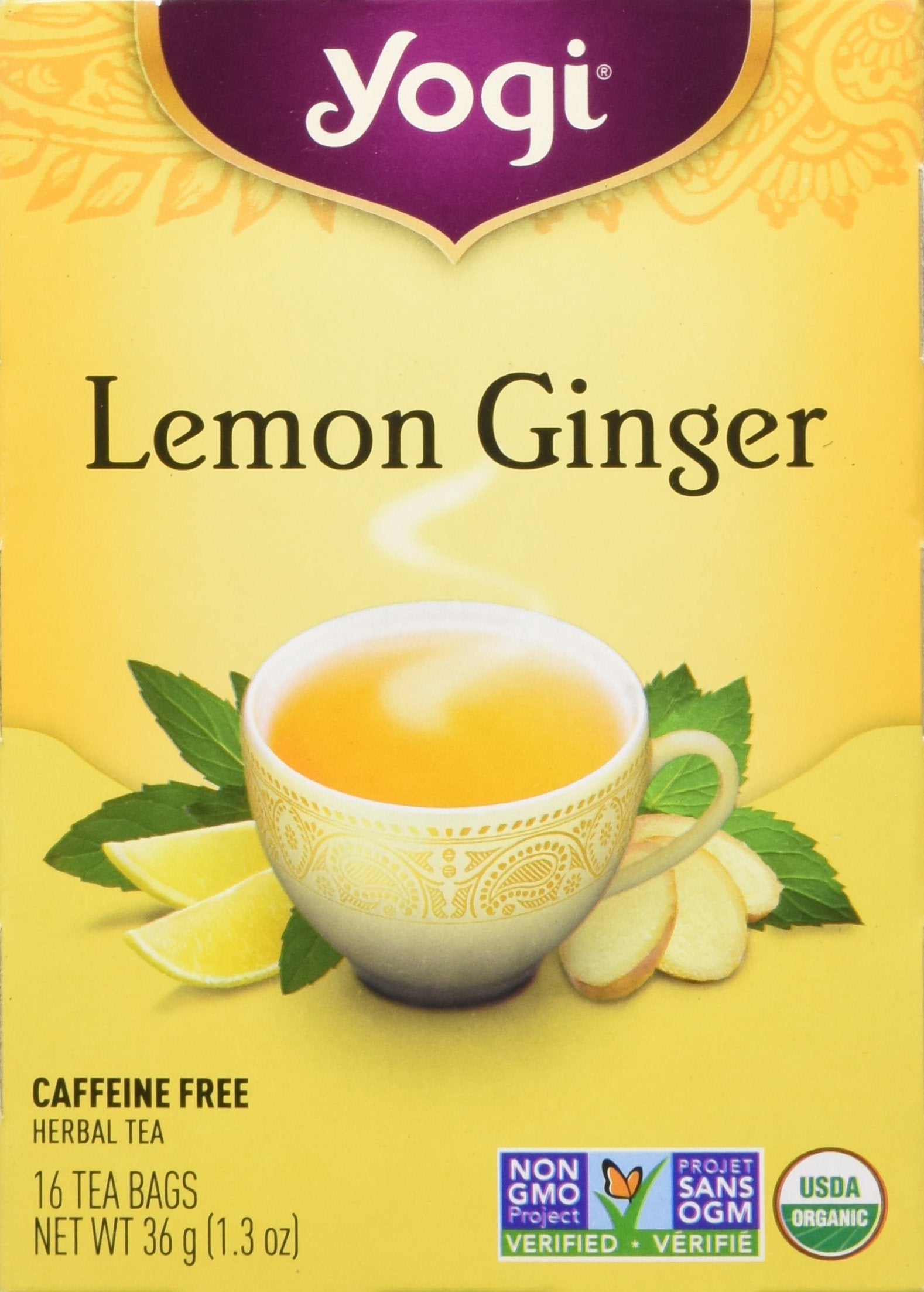 Yogi Tea Lemon Ginger, 16 Count