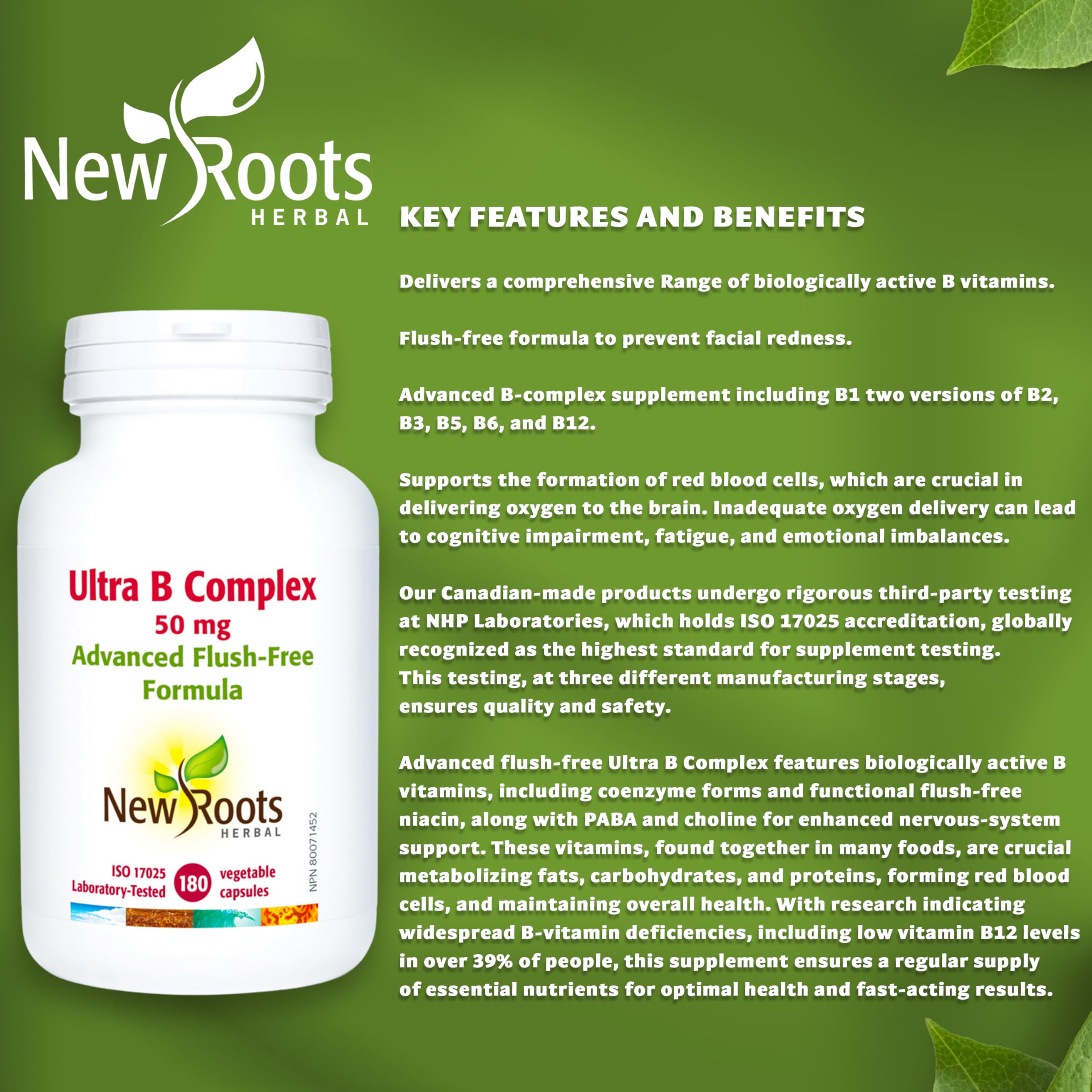 New Roots Herbal - Ultra B Complex 50 mg
