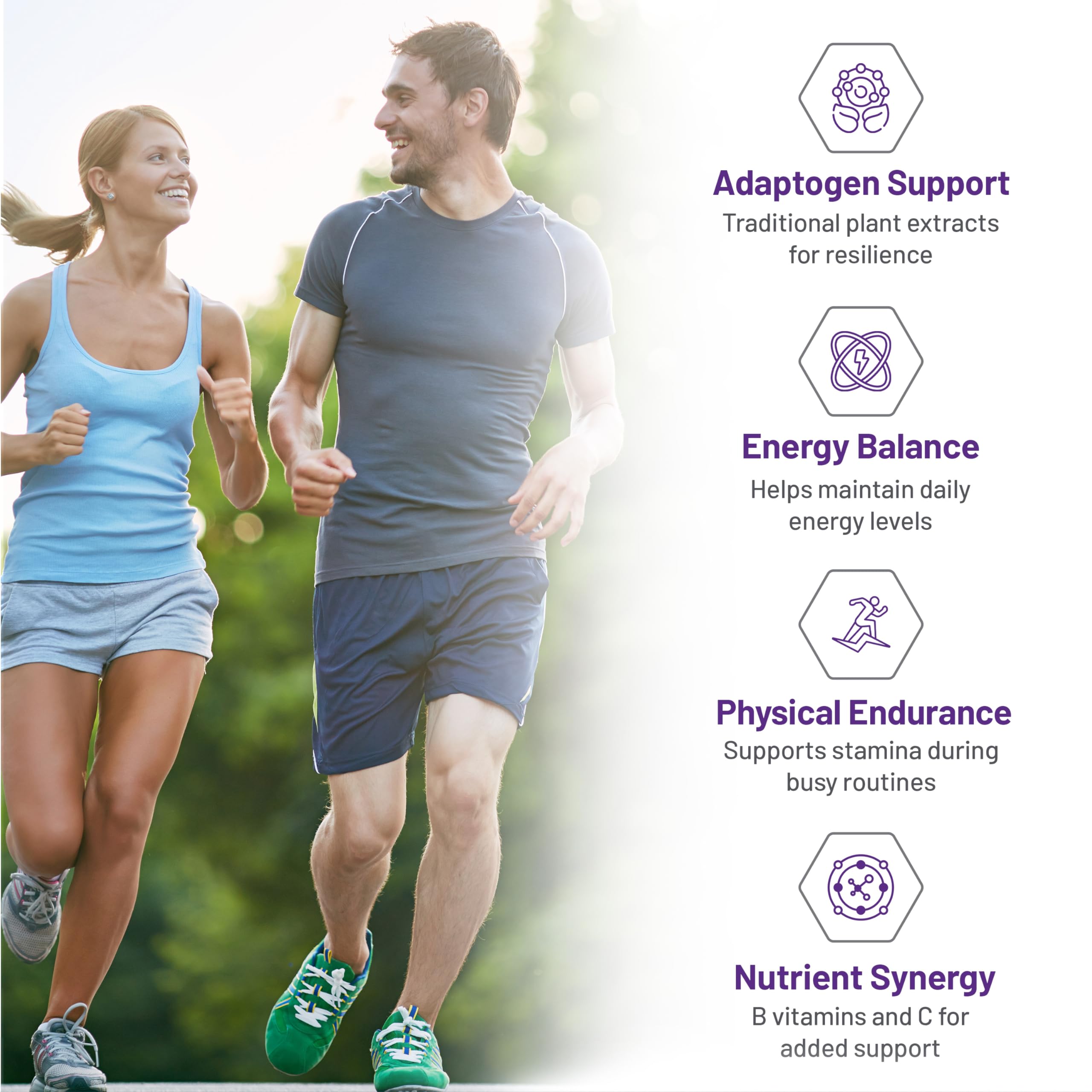 AOR Ortho Adapt Vegan 675mg, 90 gélules (45 jours) - Soutient l'énergie, contient de l'ashwagandha, de la rhodiola rosea, du ginseng sibérien et de la vitamine C - Adaptogènes pour améliorer les performances physiques et mentales