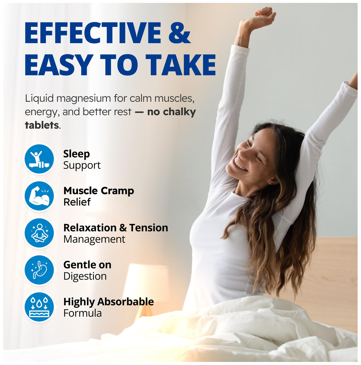 CanPrev Magnesium Bisglycinate Liquid, 300mg, 500ml, 33 Servings, Blueberry