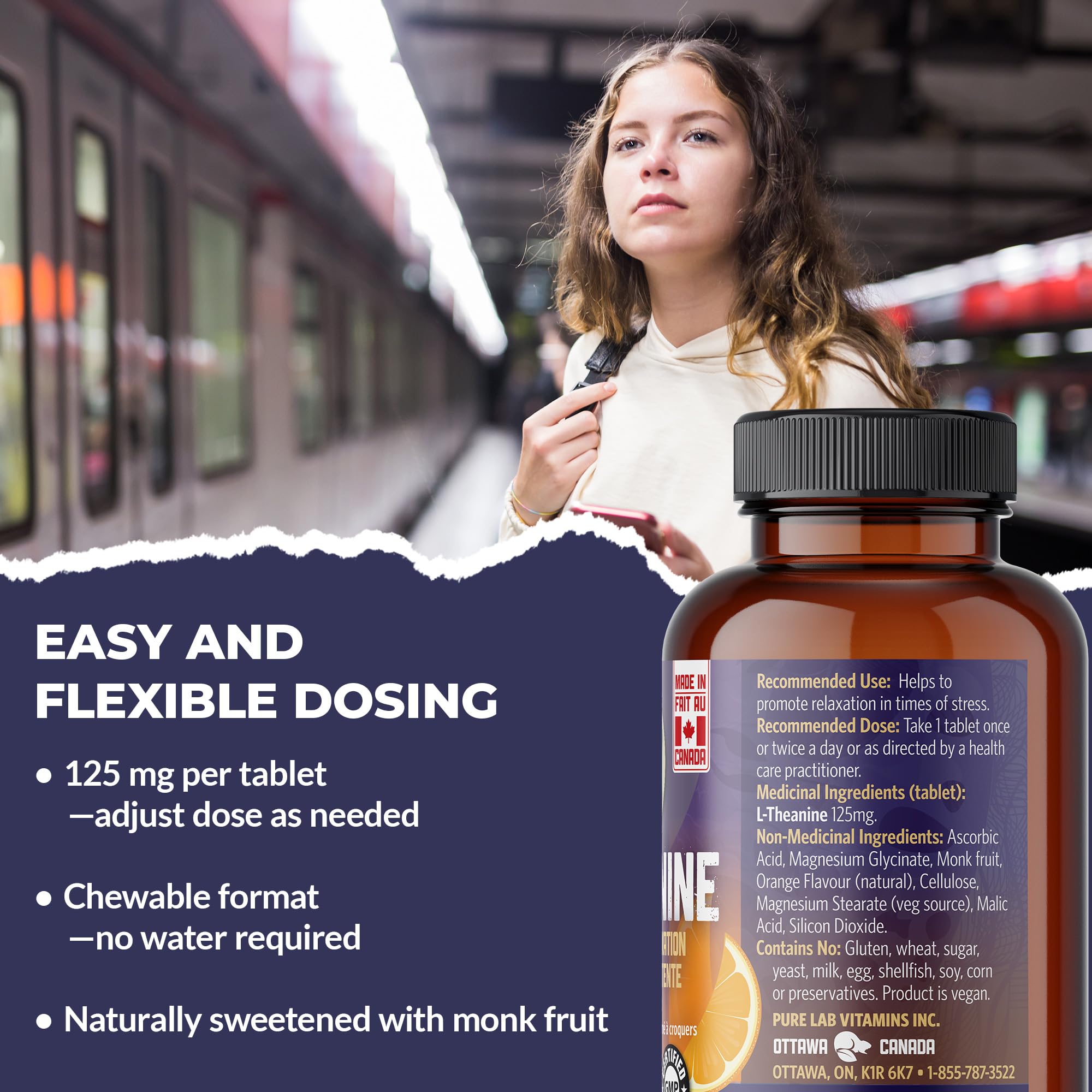 Pure Lab Vitamins - L-Théanine 125mg
