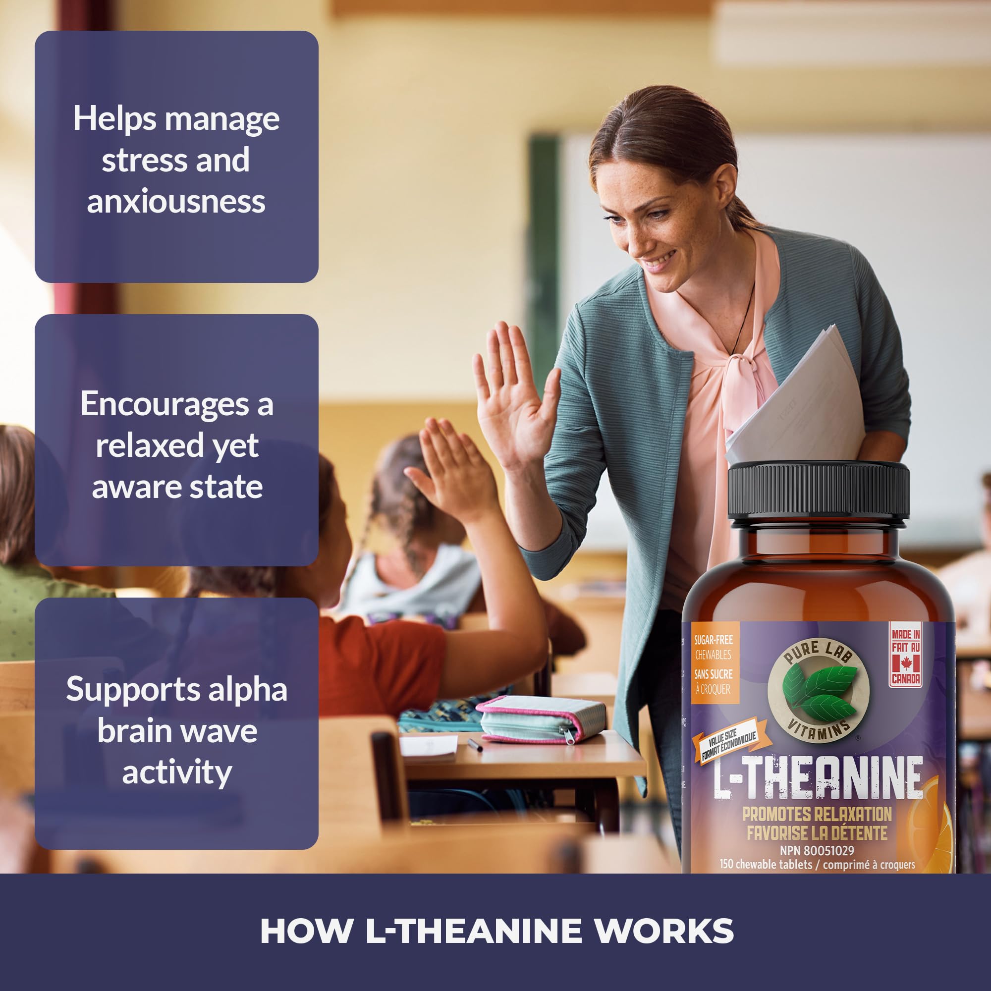 Pure Lab Vitamins - L-Théanine 125mg