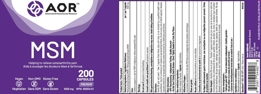 AOR - MSM 1000mg