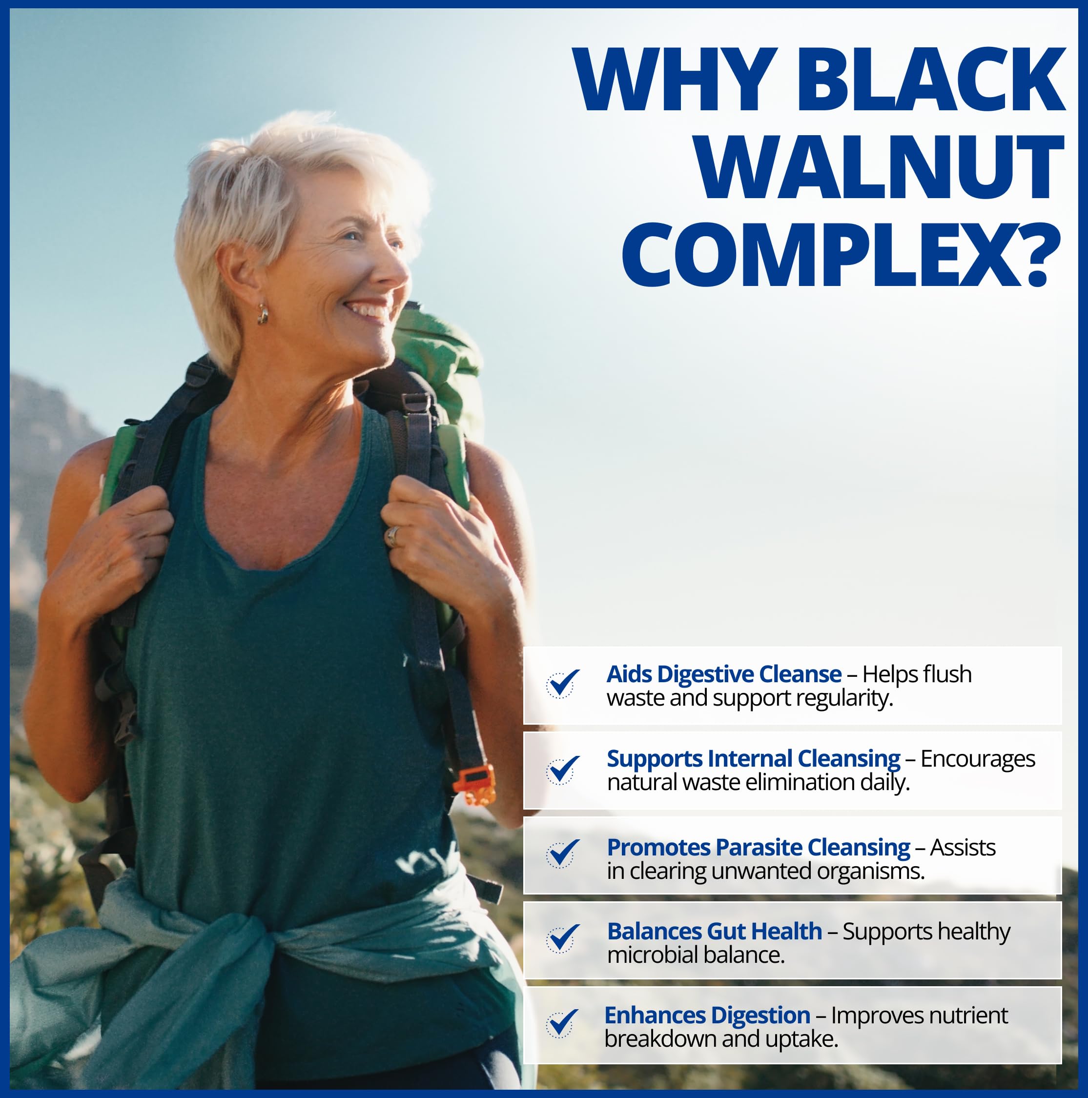 CanPrev - Complexe de Noyer noir, 120 capsules végétaliennes - Supplément de Noyer noir pour la santé digestive, le soulagement des maux d'estomac, le soulagement de l'indigestion et le soulagement de la diarrhée - Aide à expulser les vers intestinaux