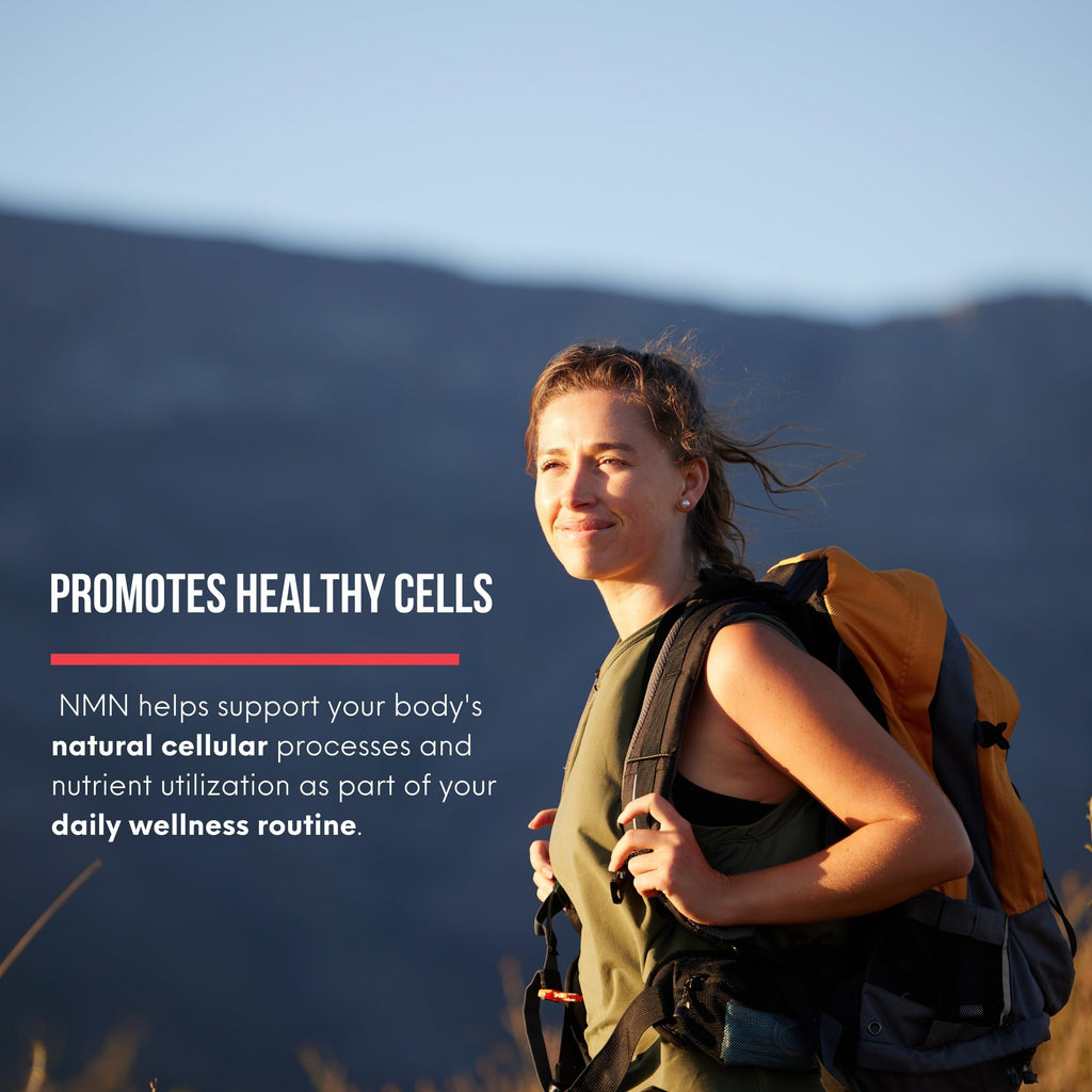 PURE NORTH NATURALS NMN 600mg, 60 Veggie Capsules, 30-Day Supply, Nicotinamide Mononucleotide for Enhanced Metabolic Function, Cellular Energy, and Cognitive Support, Non-GMO, Gluten, Dairy & Vegan