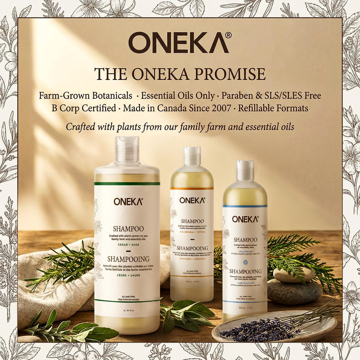 ONEKA Shampoo, 500 ML