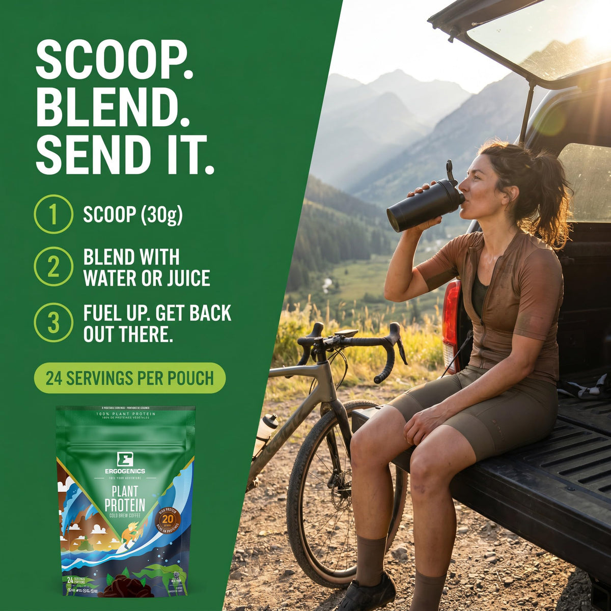 Ergogenics Nutrition Plant Protein +Greens