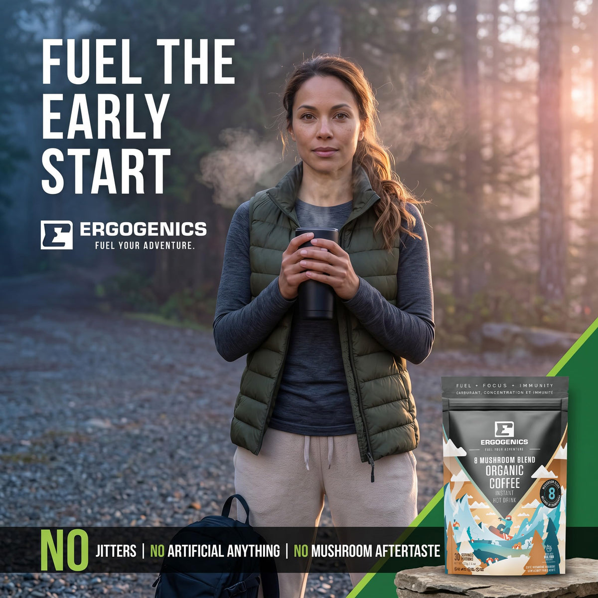 Ergogenics Nutrition 8 Mushroom Blend Powder