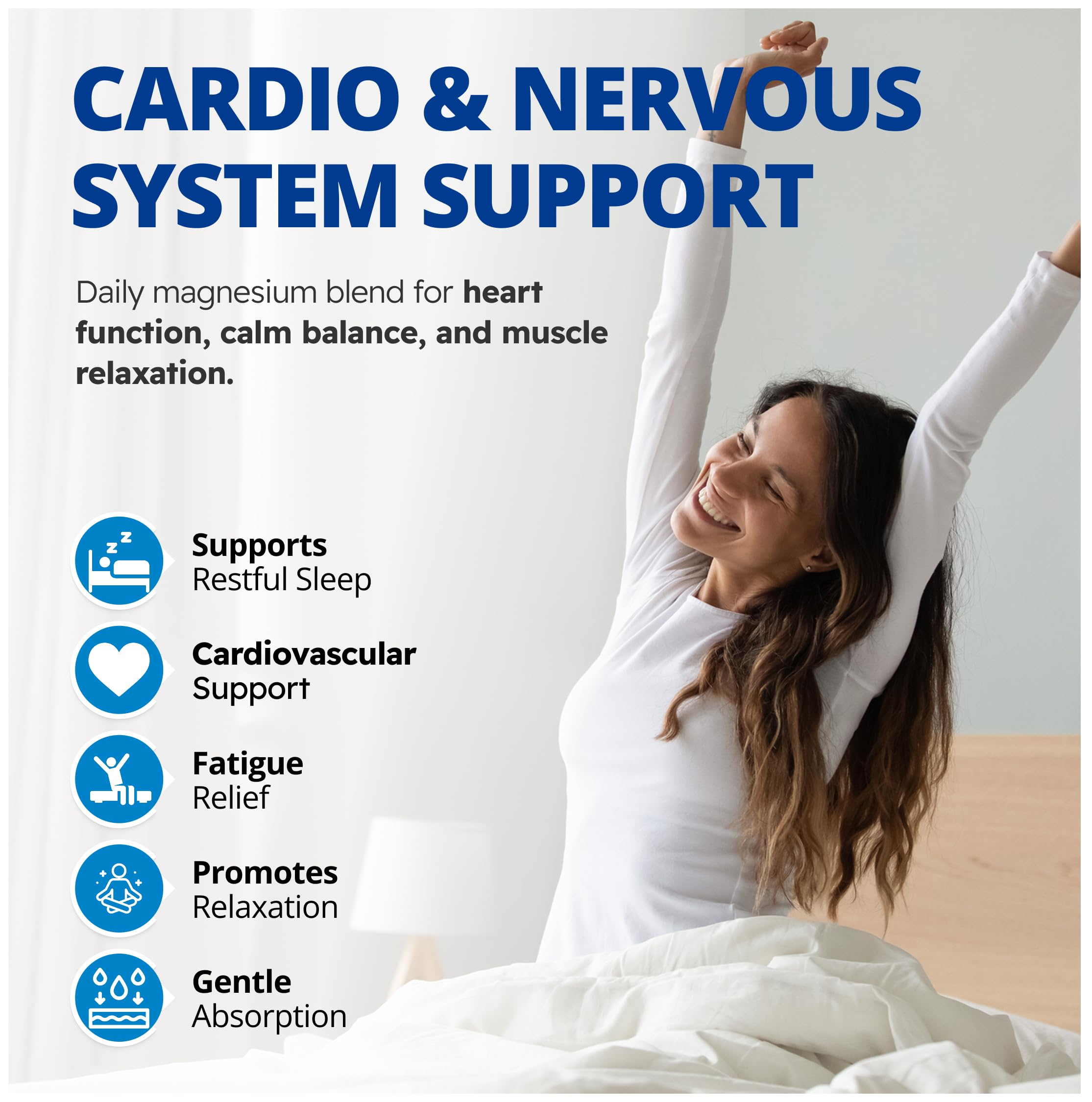CanPrev Magnésium + Taurine, B6 et Zinc, 120 V-Caps, pour 30 jours – Formule de bisglycinate de magnésium pur, soutien de la fonction cardiaque et de la relaxation, supplément de taurine pour le calme et la vitalité – Convient aux végétaliens