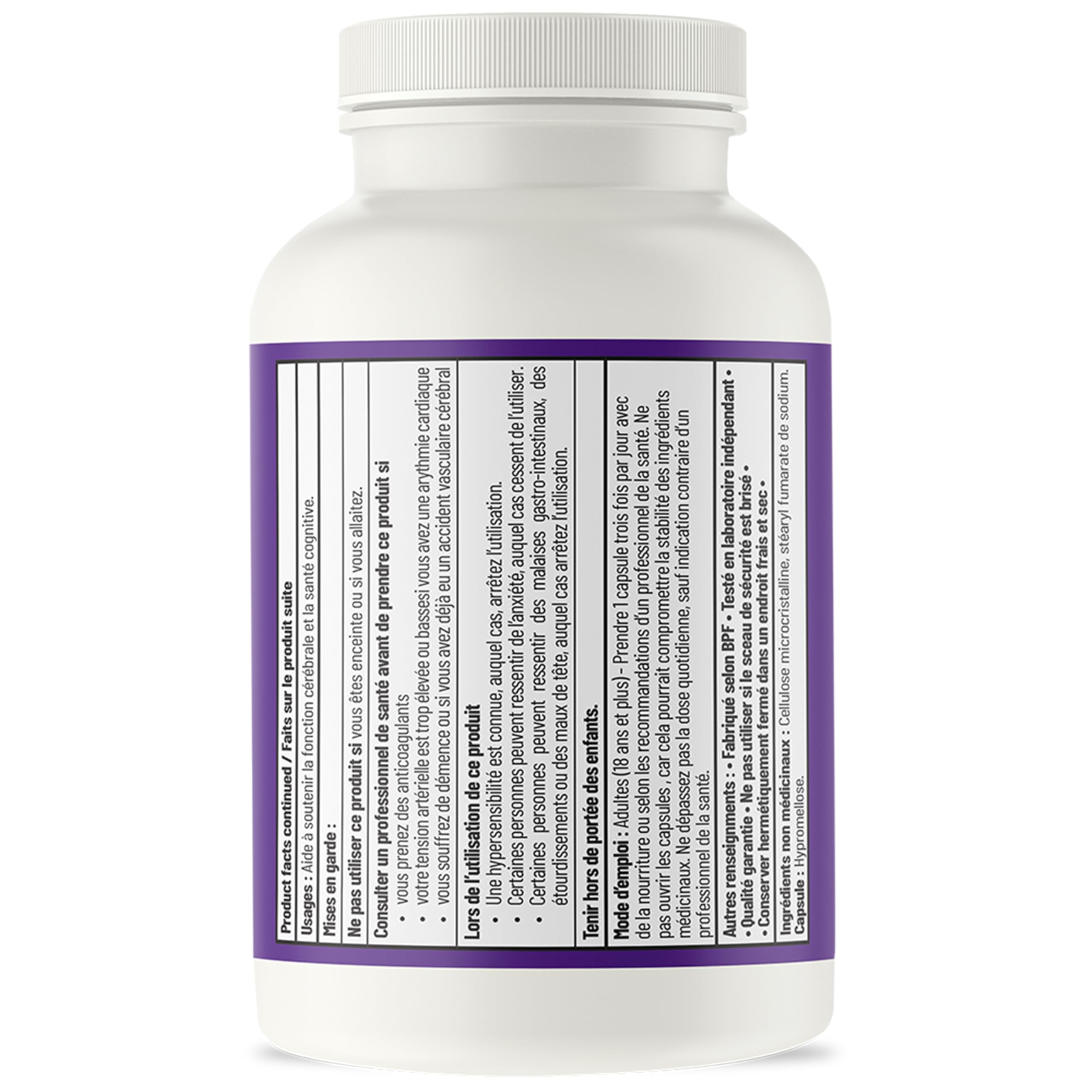 AOR Vinpo-15 15mg, 90 Capsules 30-Day Supply - Brain Function & Focus Support - Vegan, Non-GMO & Gluten-Free - Cognitive Health, Boosts Mental Clarity, Promote Healthy Circulation & Non-Ginkgo Formula