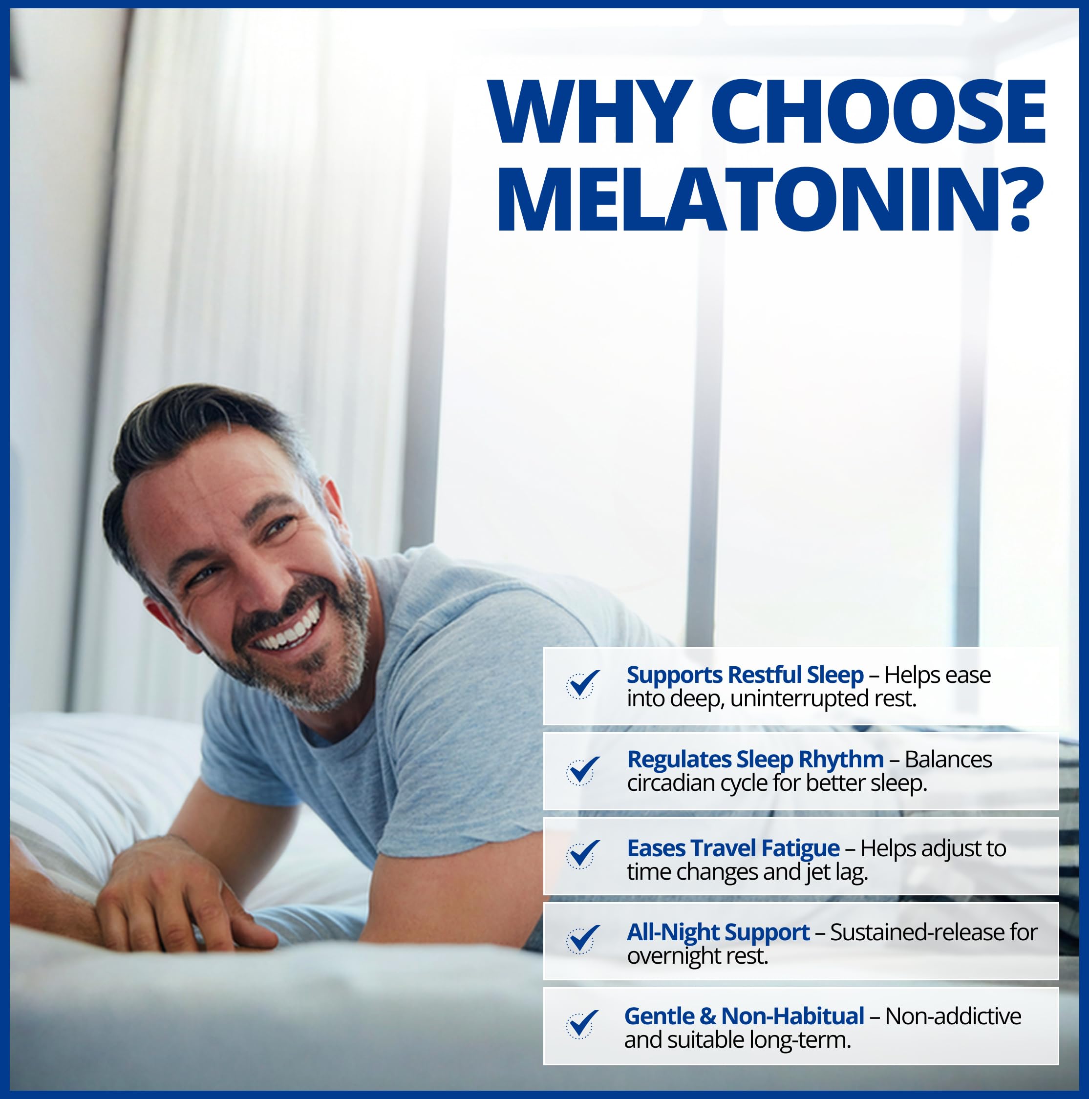 CanPrev Pure Melatonin 3 mg Sustained-Release, 60 Vegan Caps 60-Day Supply - Supports Restful & Extended Sleep Management, Travel Adjustments & Natural Sleep Rhythm - Melatonin Supplement for Adults