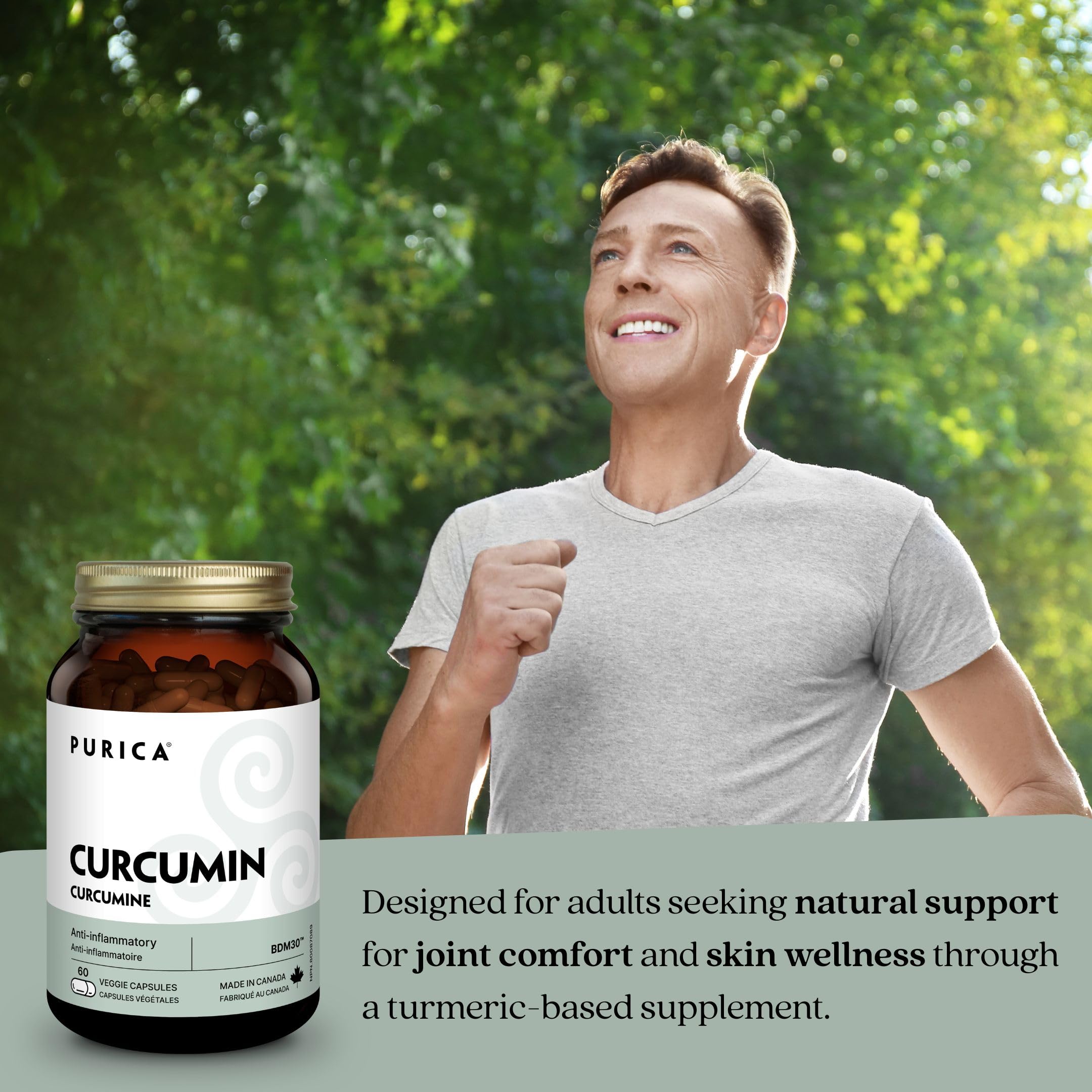 PURICA - Curcumin - Force supplémentaire - 30% BDMC - Vitamines pour la peau, Suppléments pour la santé du cerveau