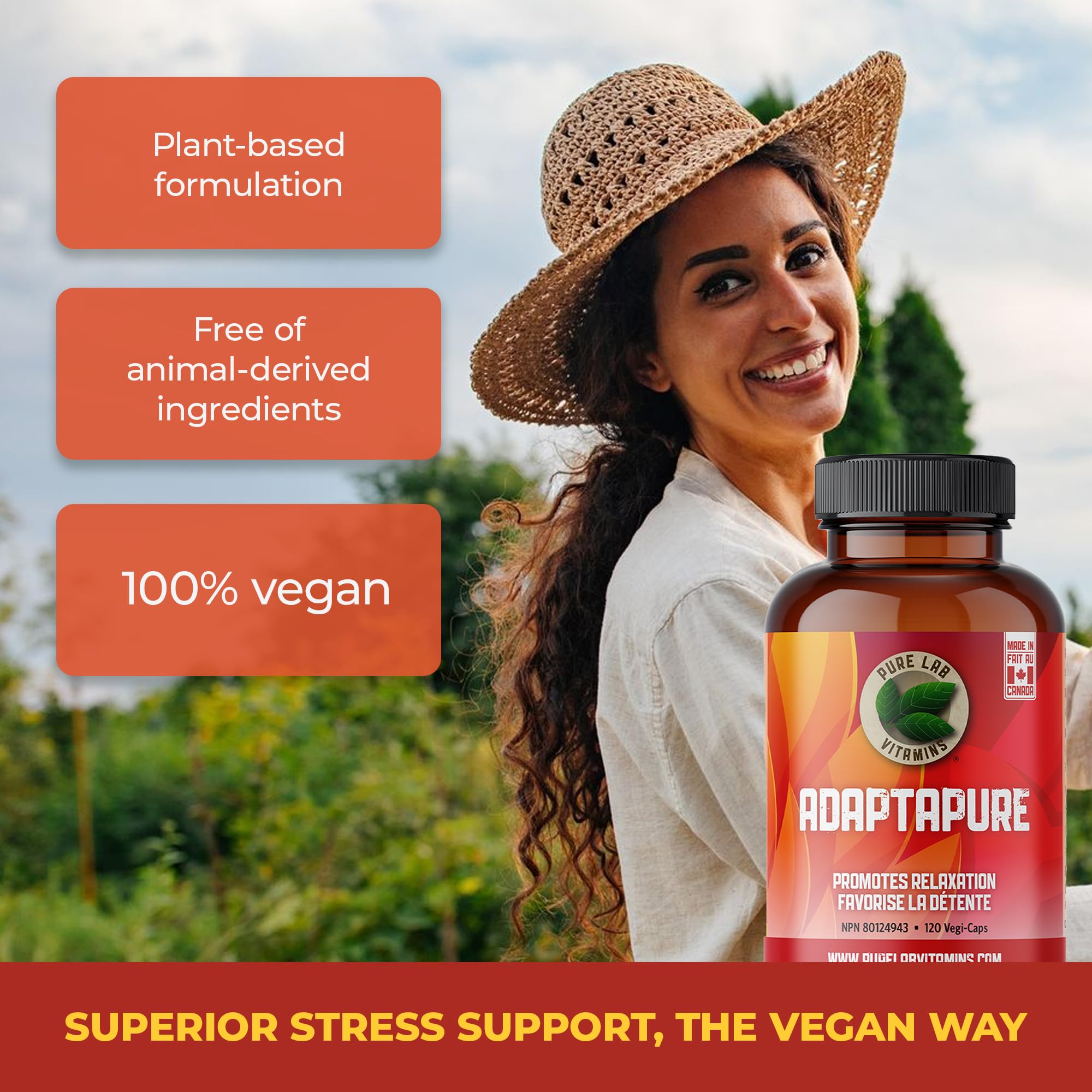Pure Lab Vitamins AdaptaPure - 120 gélules végétales