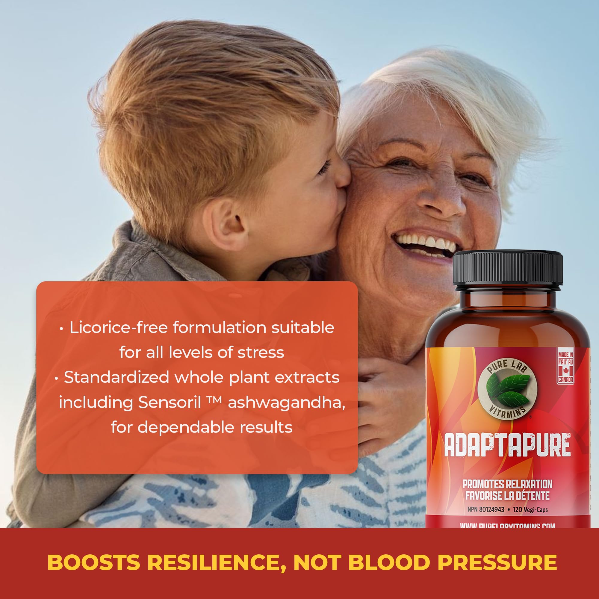 Pure Lab Vitamins AdaptaPure - 120 gélules végétales