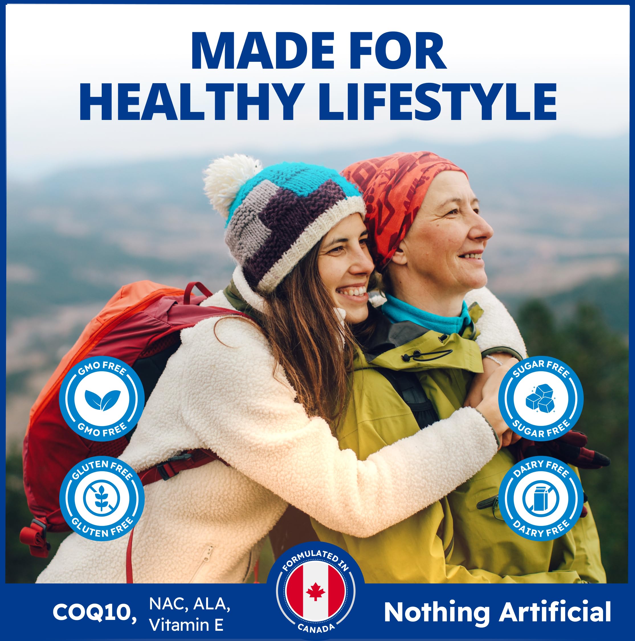 CanPrev Antioxidant Network, 60 V-Caps 60-Day Supply with Coenzyme Q10 100mg NAC, Vitamin E Complex, ALA, Green Tea Extract, Zinc and Selenium - Supports Energy, Cellular Health and Overall Vitality