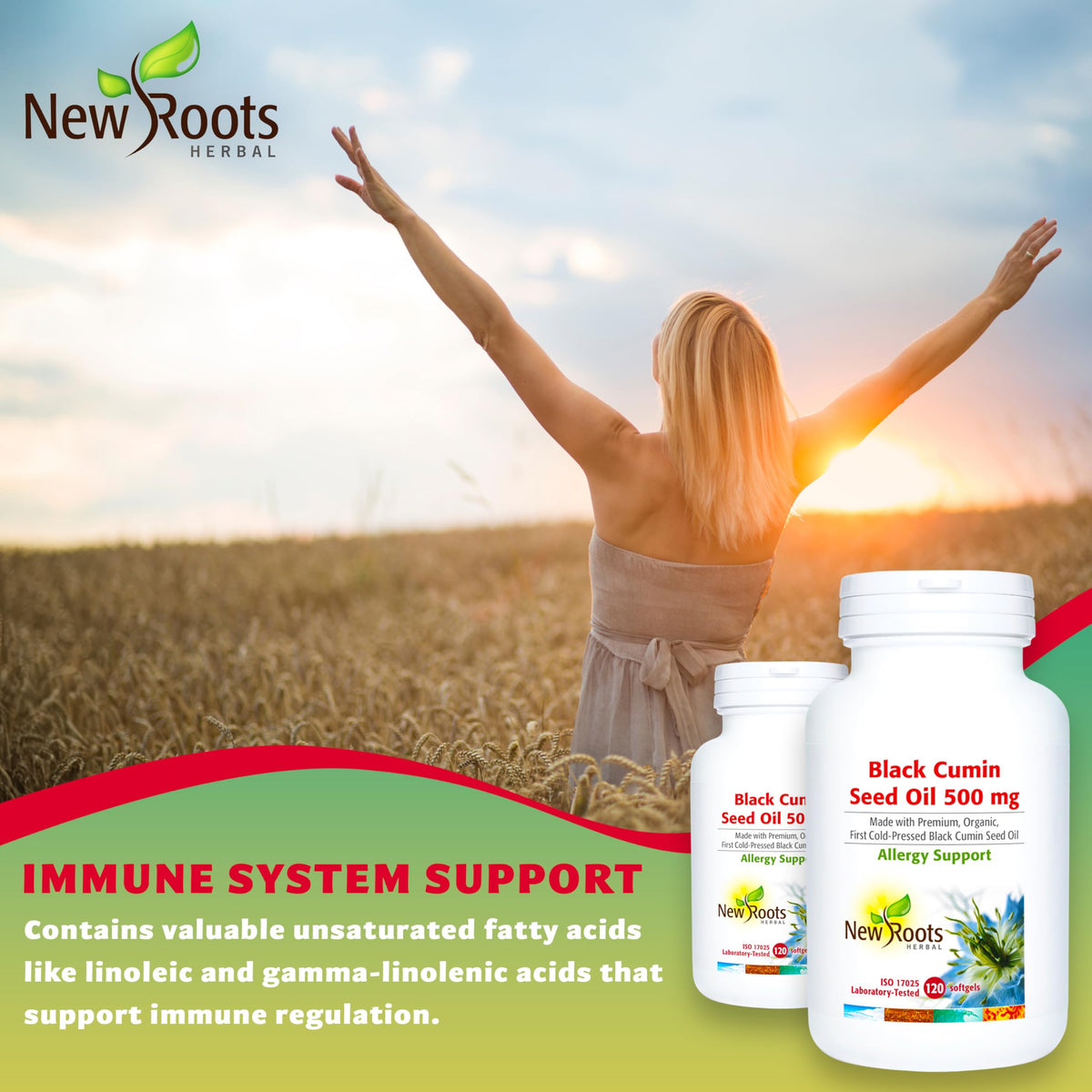 New Roots Herbal Black Seed Oil, Nigella Sativa, Cold Pressed
