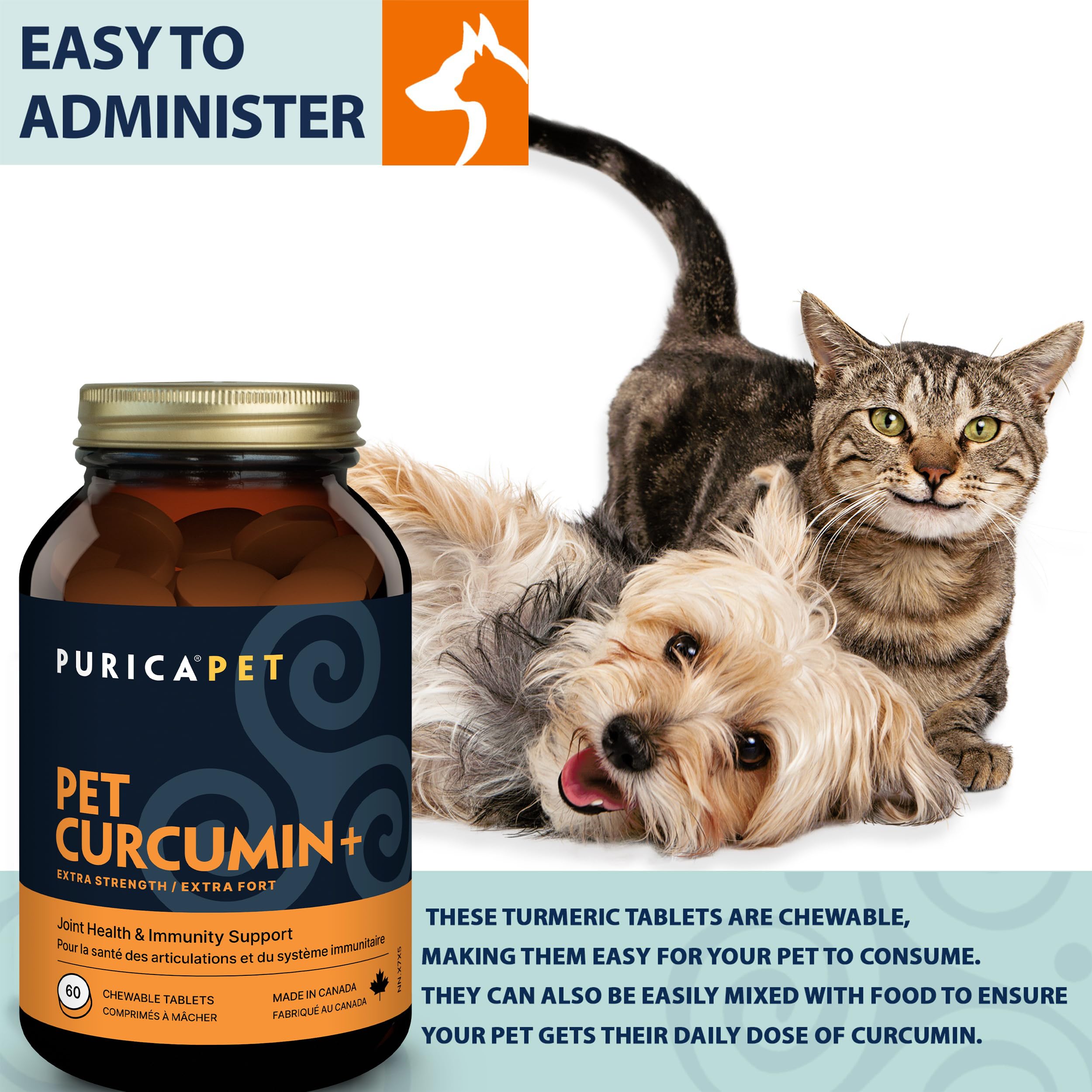 PURICA Curcuma Plus Extra Fort pour animaux de compagnie
