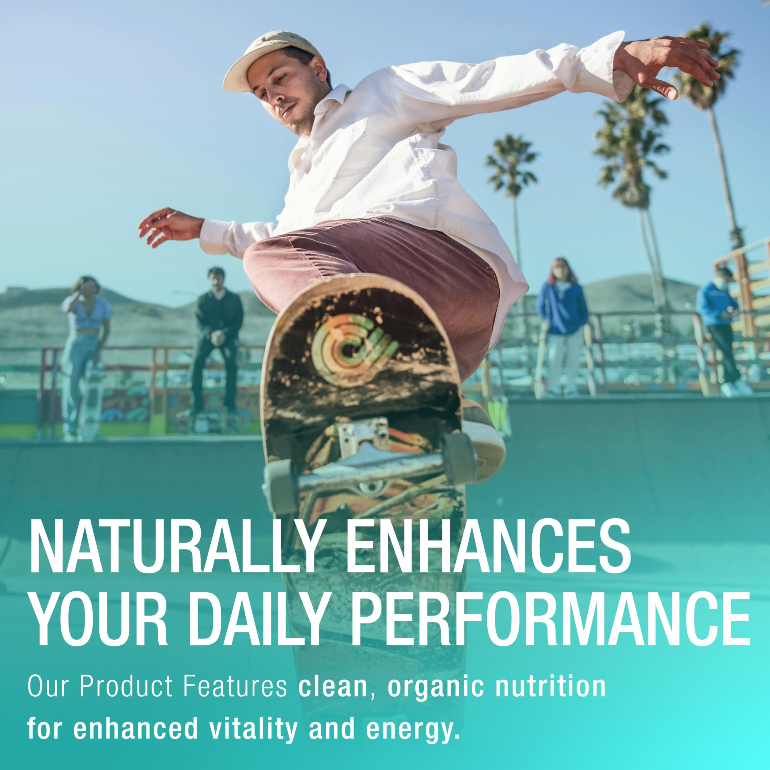 Gandalf California Pure Spirulina Powder 150g, 30 Servings, Organic Blue-Green Algae, Vegan, Non-GMO, Cultivated in California, Packed with Essential Amino Acids, Iron & Vitamins, Smooth & Easy to Use