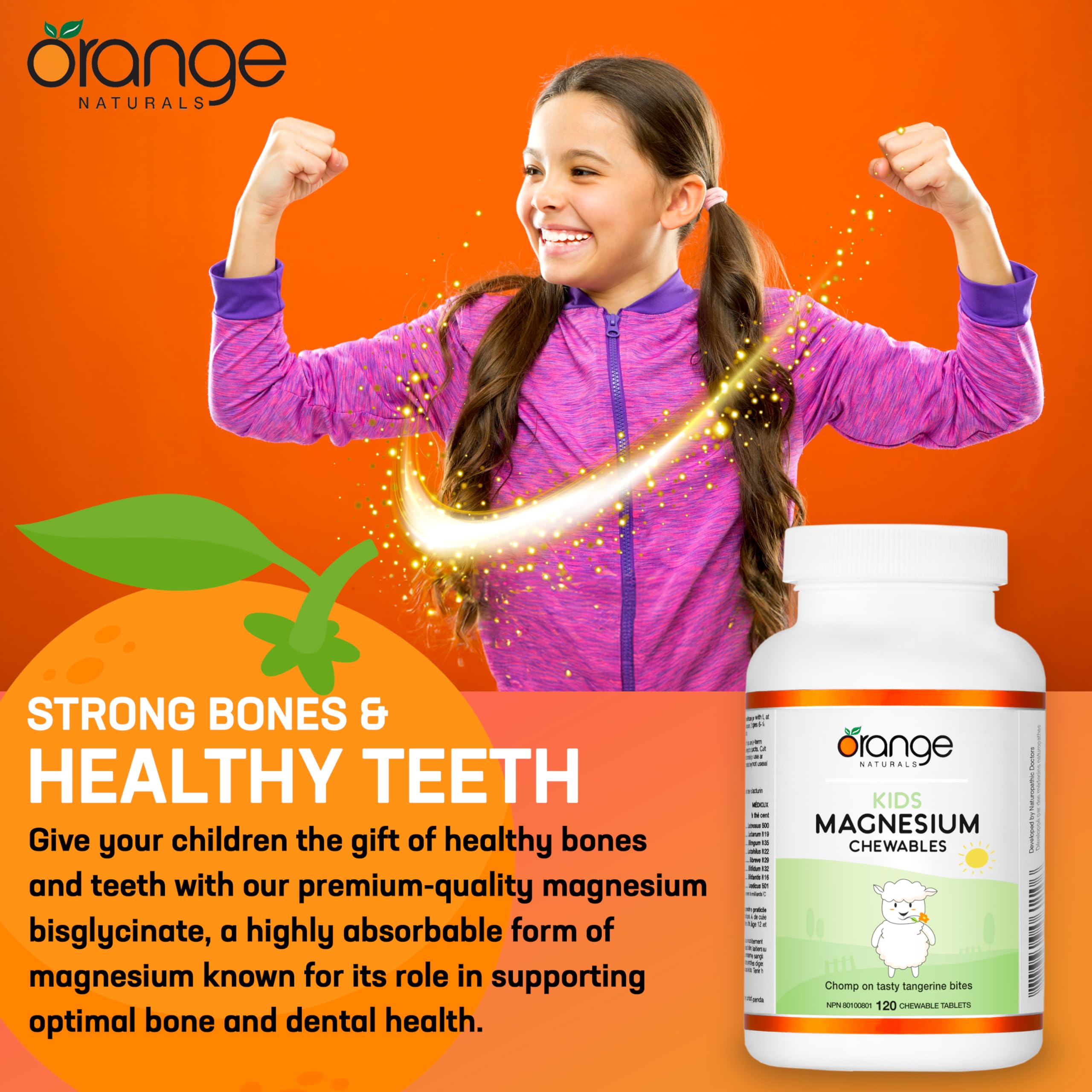 Orange Naturals - Magnésium pour enfants