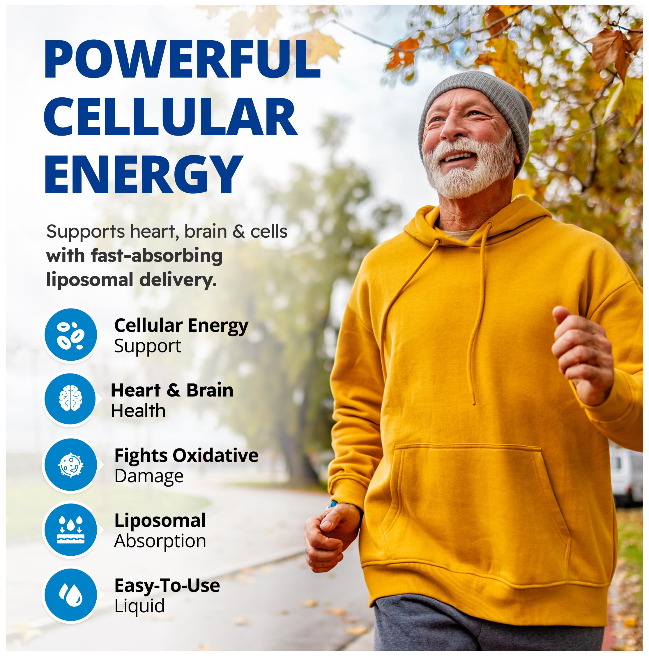 CanPrev Coenzyme Q10 Liposomale 75 mg Saveur Agrumes, Liquide 225 ml 45 Portions - Formule à Absorption Améliorée pour la Protection Antioxydante et le Maintien de la Santé Cardiaque - Végétalien, Sans OGM et Sans Gluten