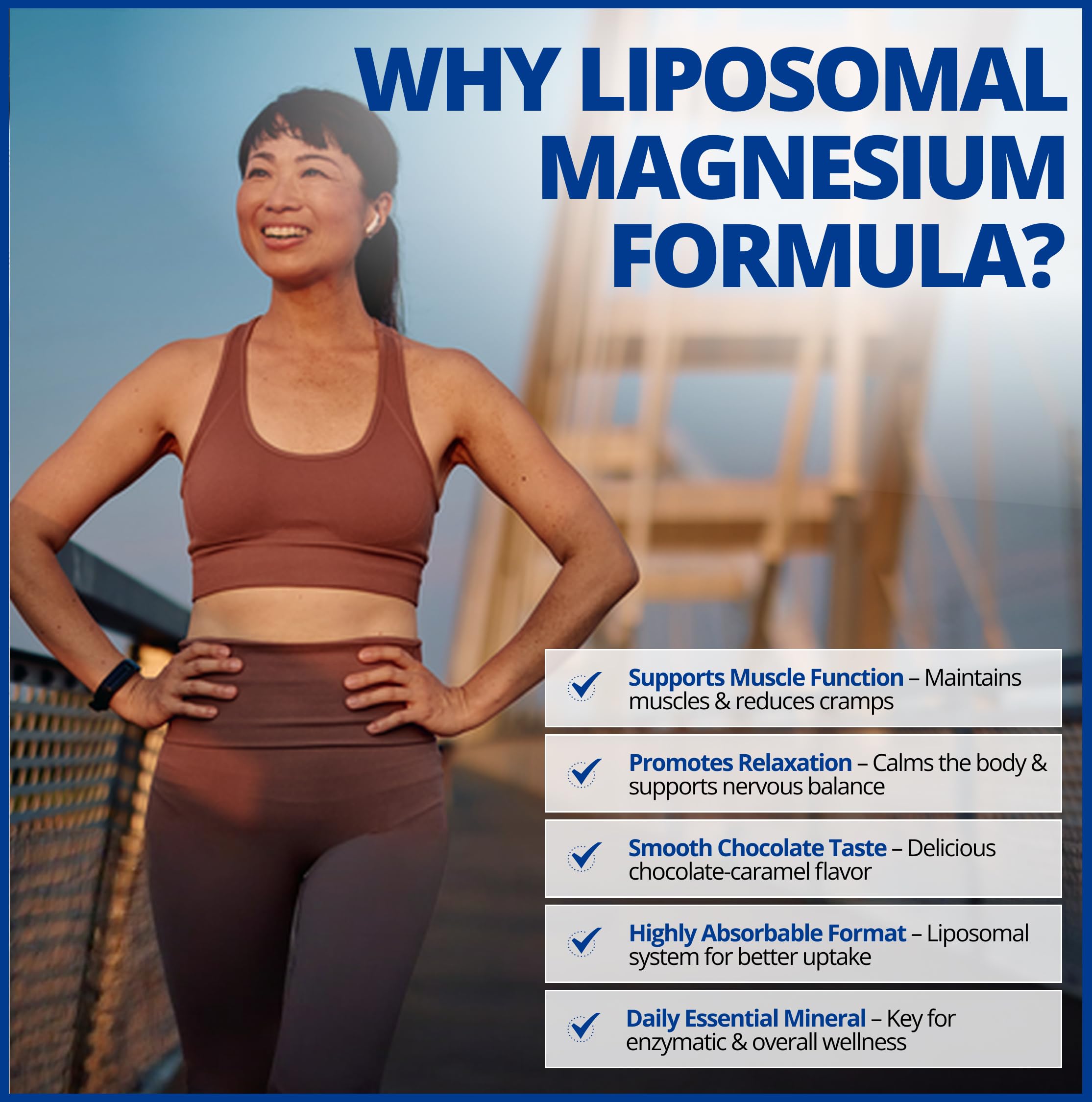CanPrev Bisglycinate de magnésium liposomal, liquide de 225 ml (45 portions), saveur chocolat-caramel aux noisettes - Aide à maintenir une fonction musculaire, des os et des dents sains - Végétalien, sans OGM et sans gluten