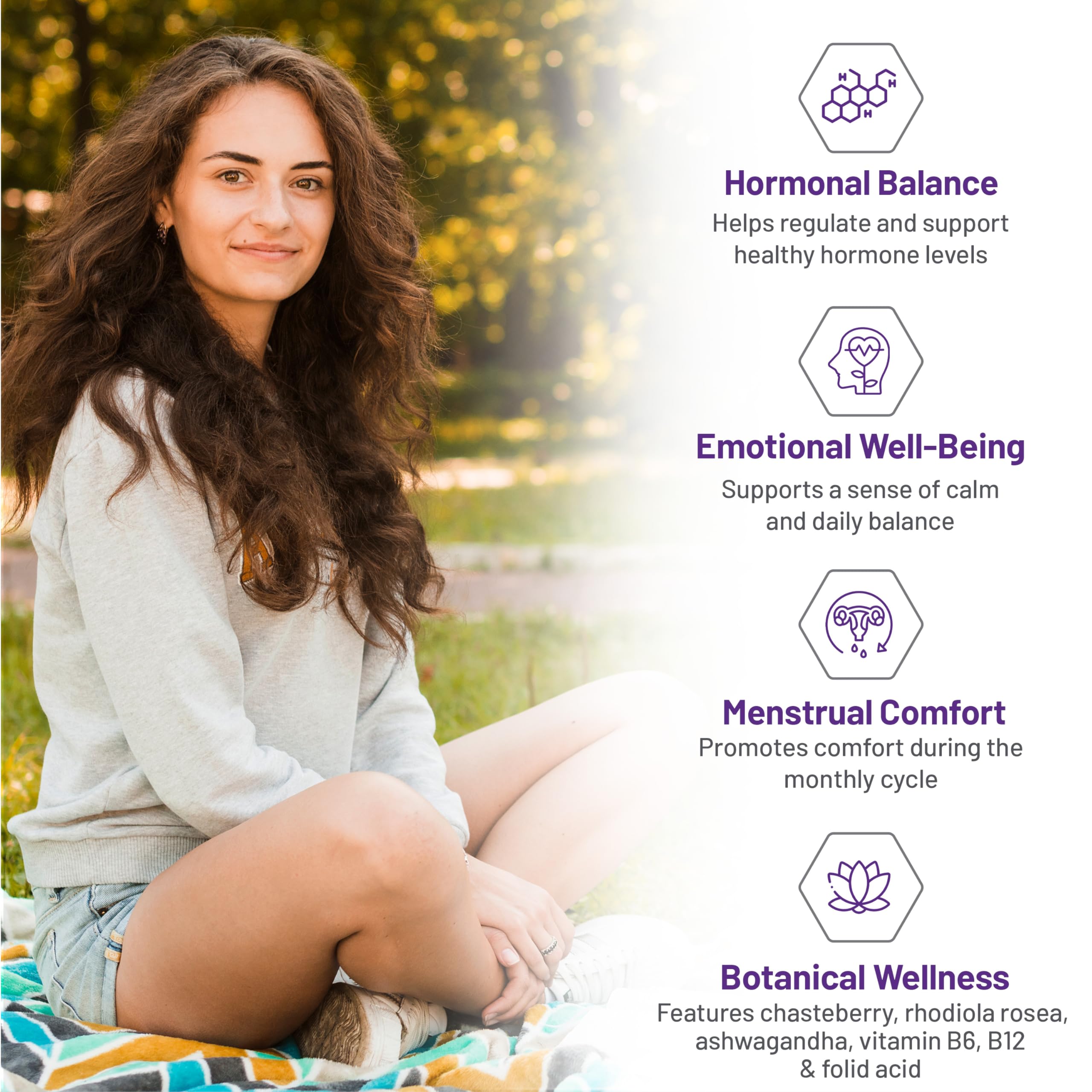 AOR Fem Calm 248mg 60 gélules – Cure de 30 jours – Contient de l'Ashwagandha, de l'acide folique, de la B12, du Gattilier – Soutien au bien-être quotidien et à l'équilibre hormonal des femmes, idéal pour le cycle menstruel – Sans OGM et Végane