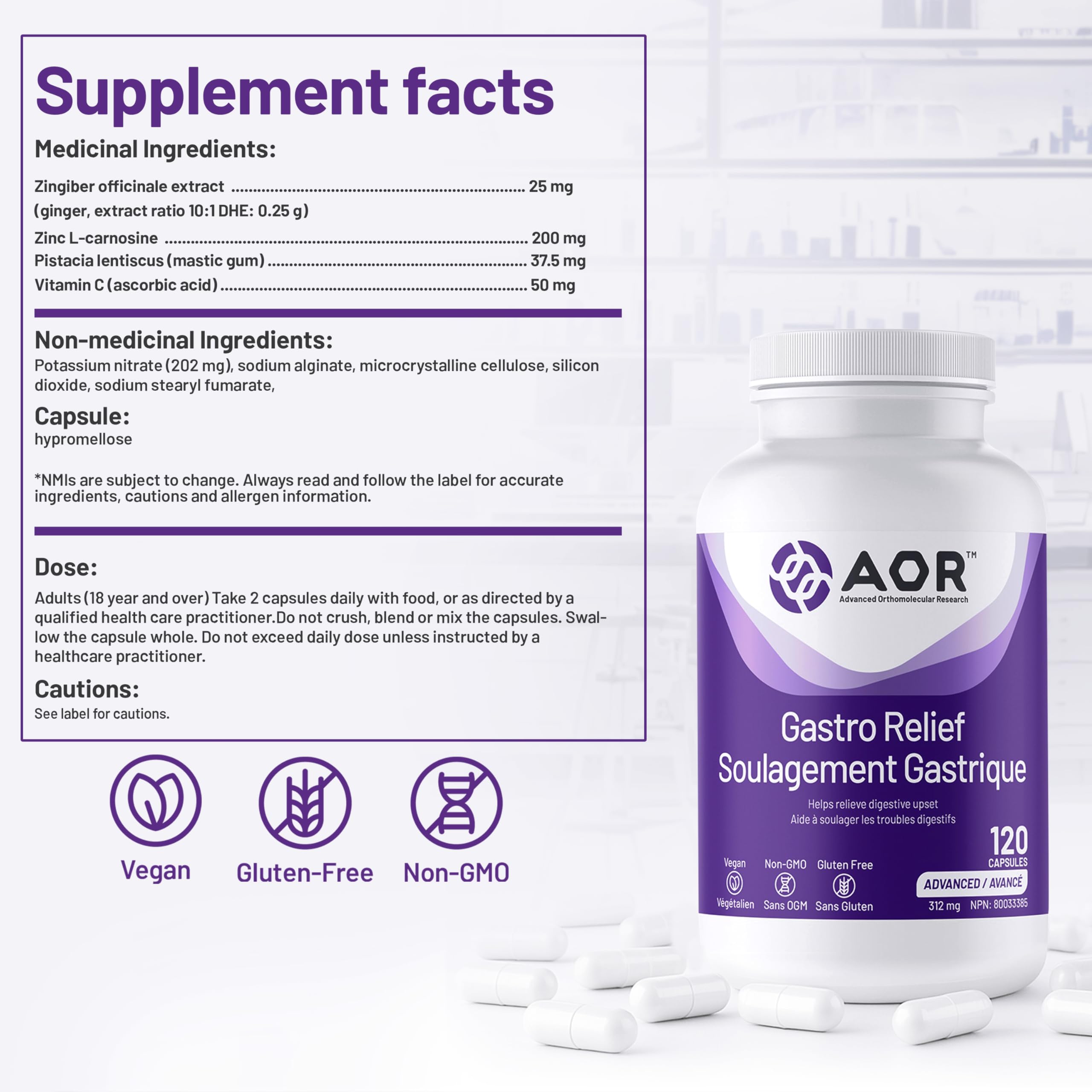 AOR - Gastro Relief 312mg