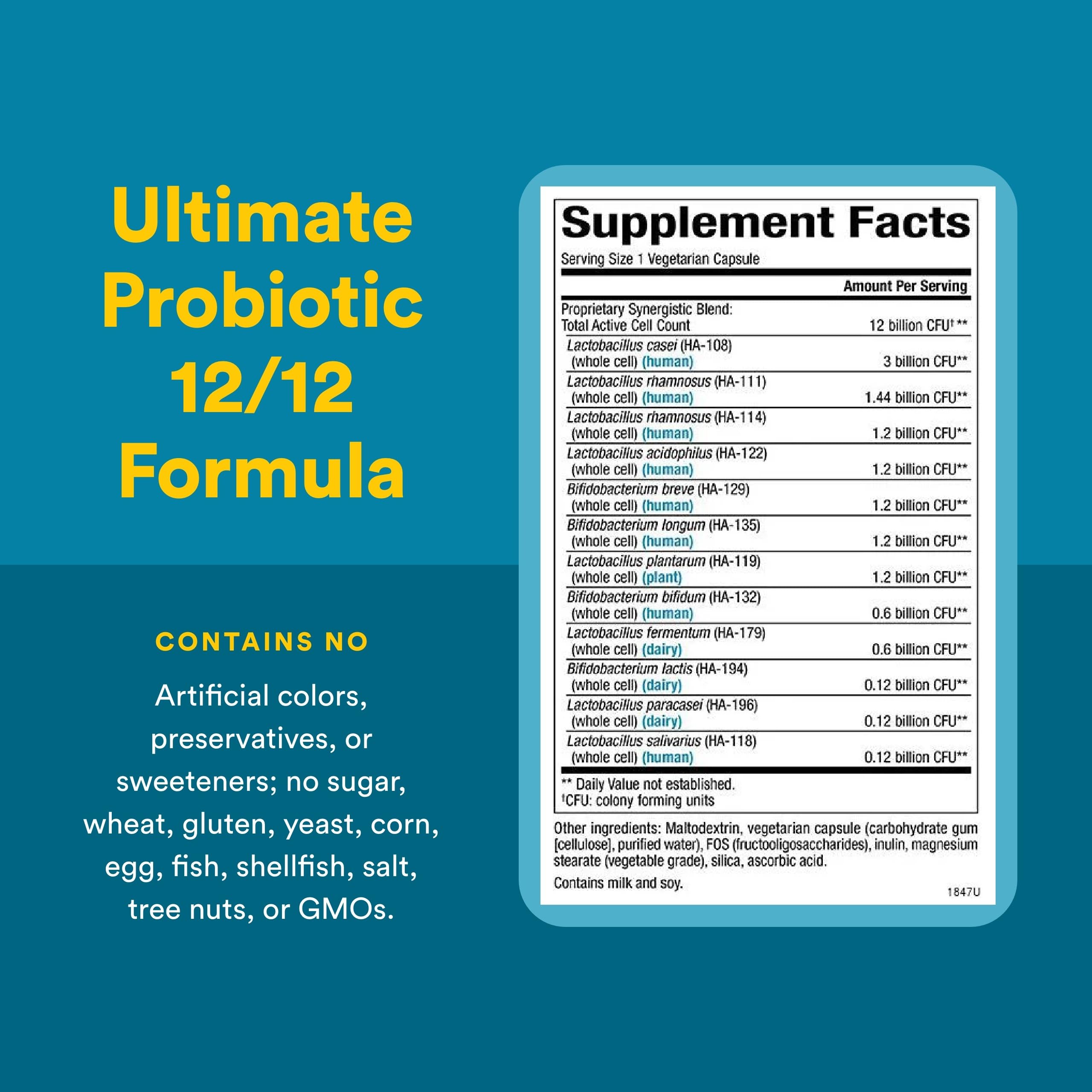 Natural Factors Multi Probiotic 12B 120vc