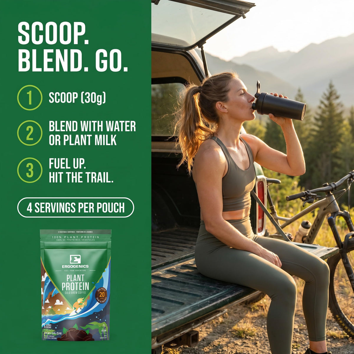 Ergogenics Nutrition Plant Protein +Greens