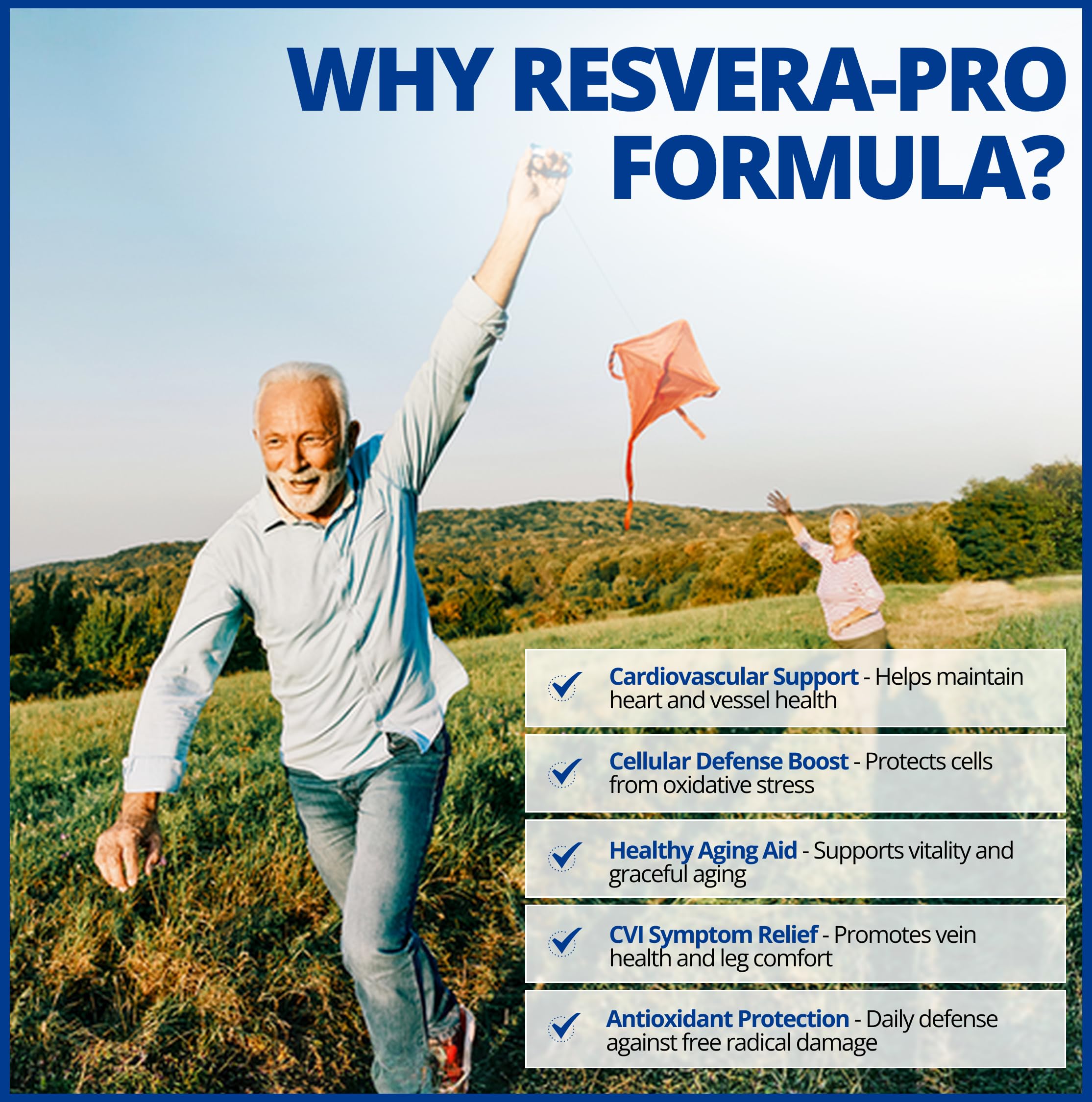 CanPrev Resvera-Pro Resvératrol, 60 capsules végétales Approvisionnement de 60 jours - Végane, sans OGM et sans gluten - Coenzyme Q10 - 100mg de resvératrol avec quercétine, pépins de raisin, cassis et myrtille - Un mélange d'antioxydants