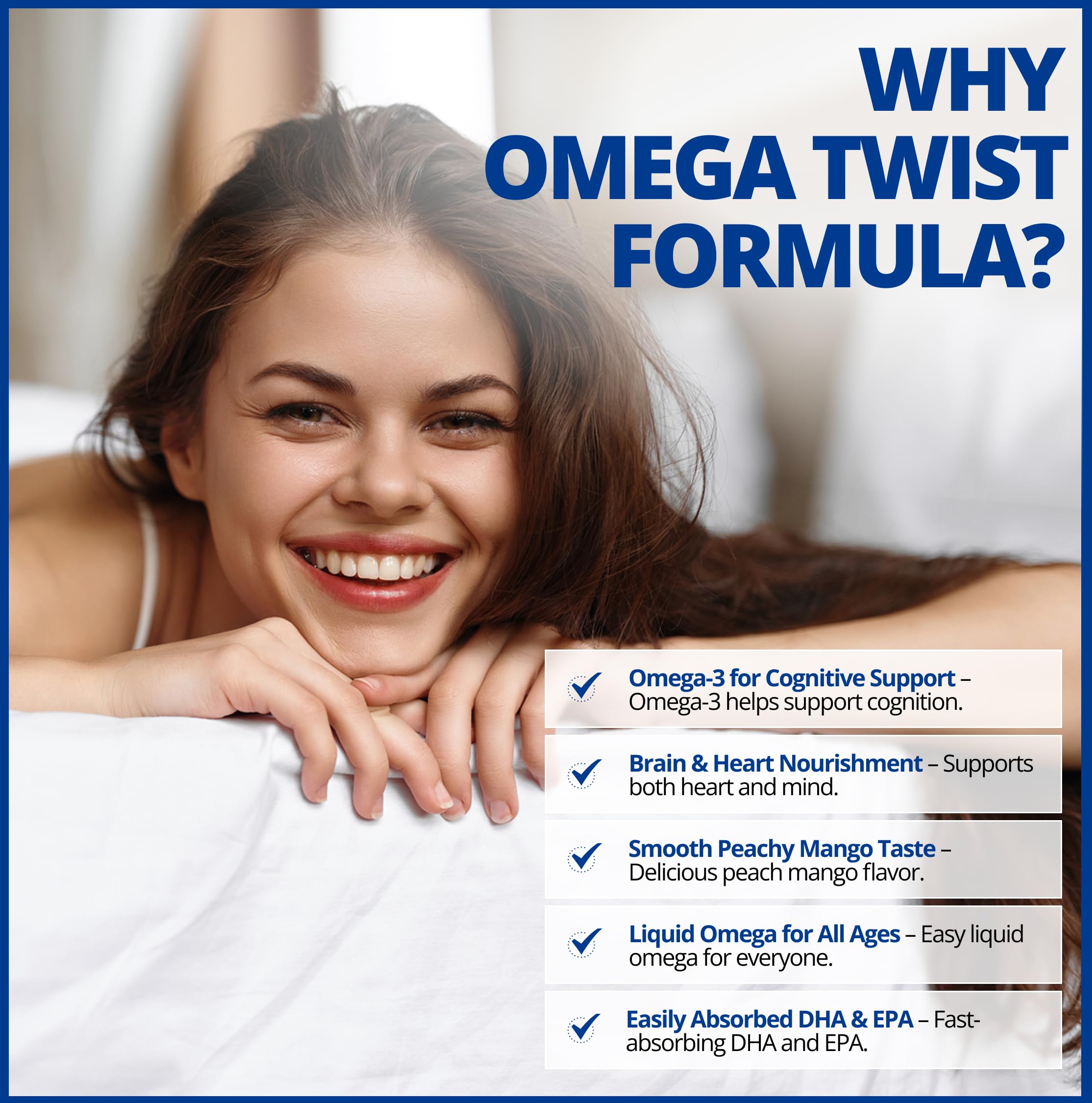 CanPrev Omega Twist Pêche Mangue, 225 ml Liquide 45 Portions - Absorption Supérieure Enrichi en Vitamine D3, Acides Gras Oméga-3 DHA et EPA - Aide à Soutenir la Santé Cognitive et la Fonction Cérébrale - Sans OGM