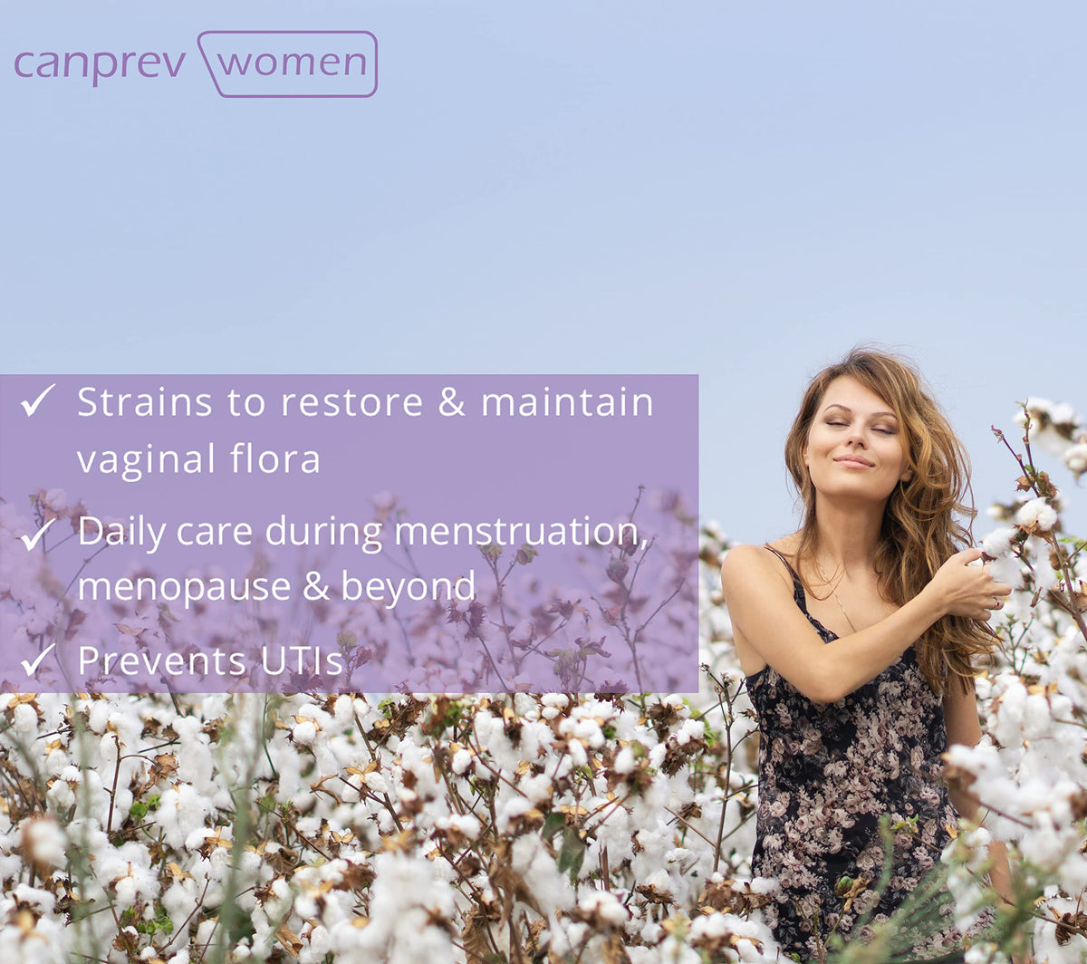 CanPrev V-Biotik Probiotics for Women, Cranberry, 10B CFU, 30 Capsules