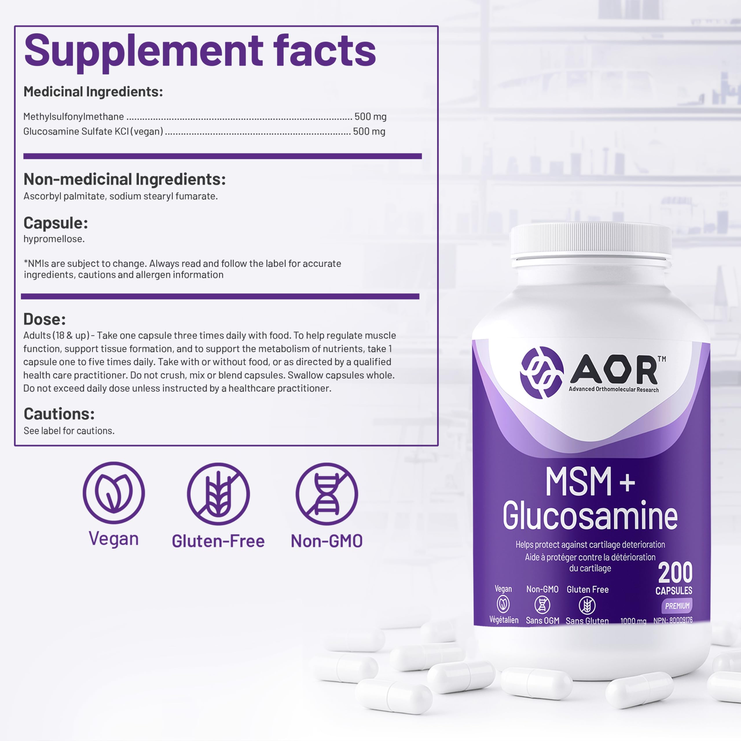 AOR MSM + Glucosamine