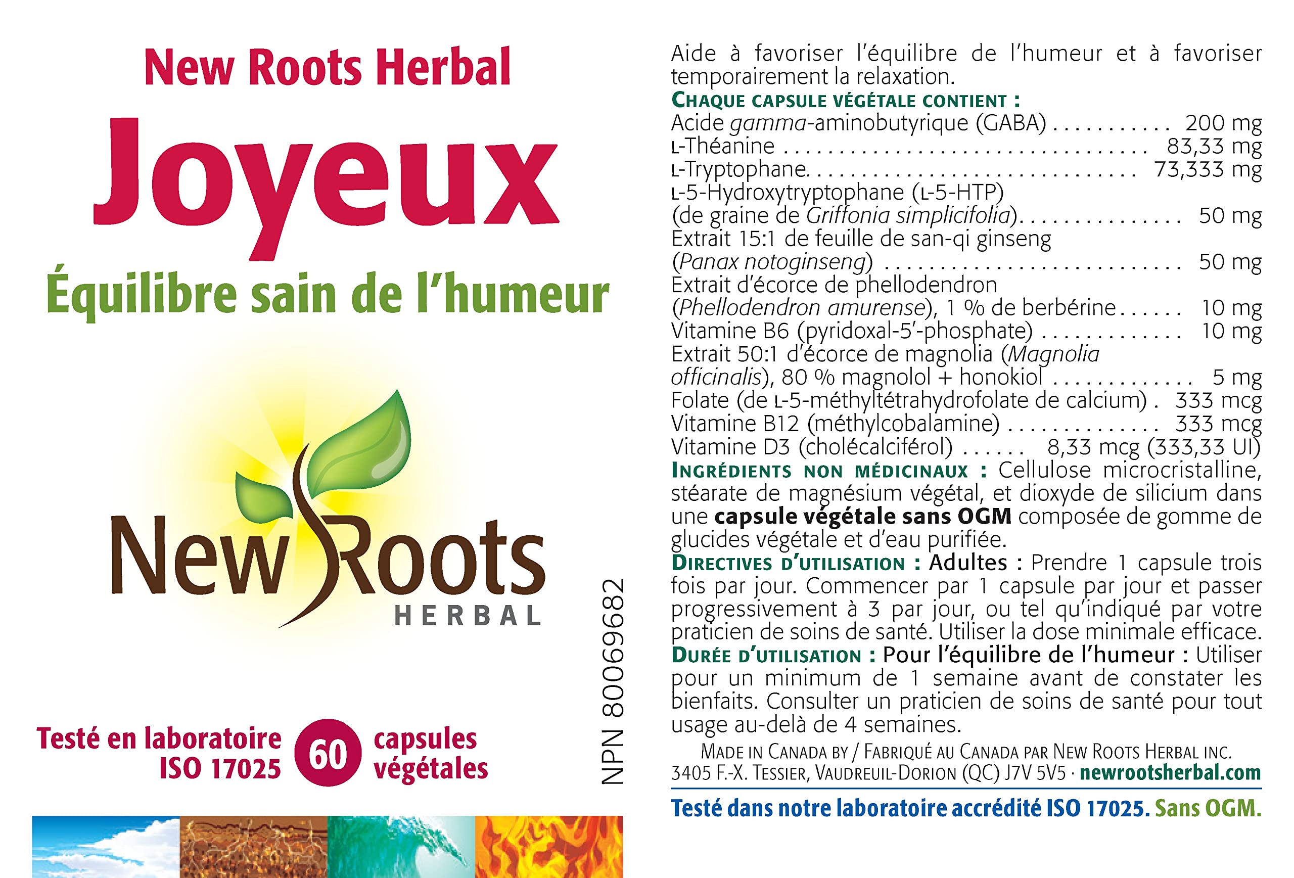 New Roots Herbal - New Roots Herbal Joyful - Healthy Mood Balance