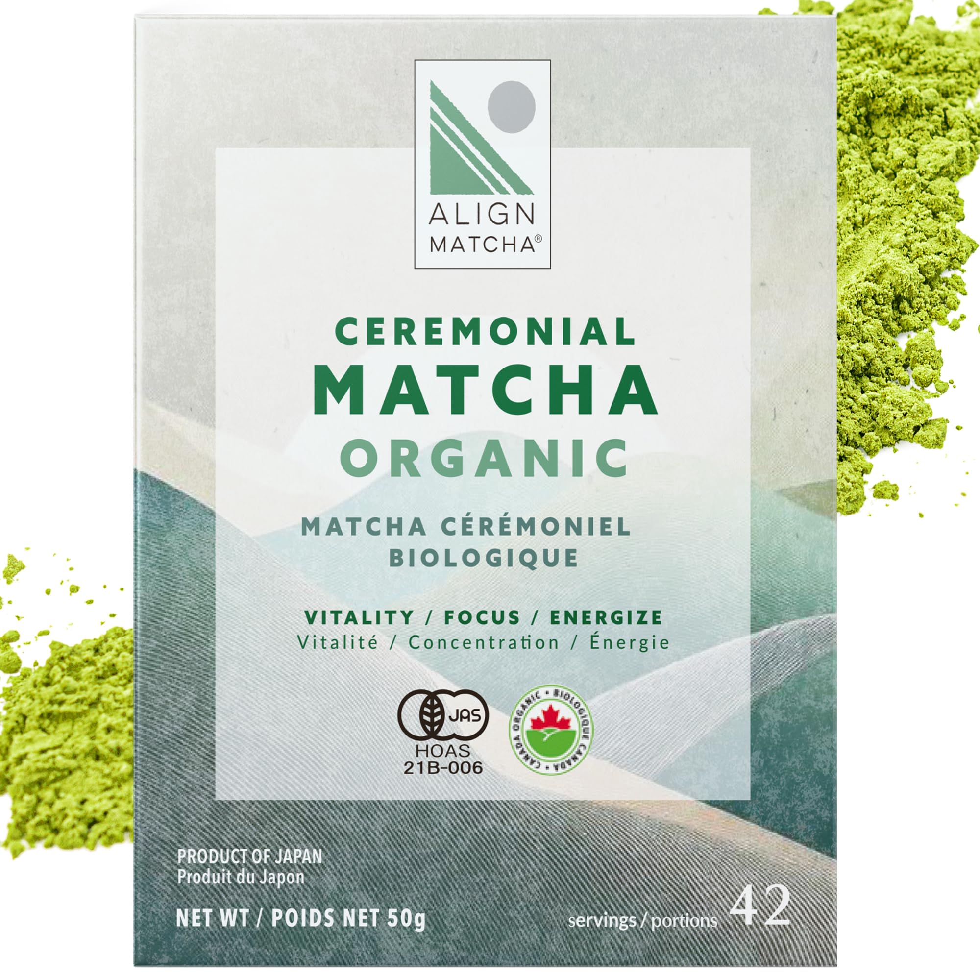 ALIGN MATCHA Matcha Cérémonial Biologique ‚Äî Ichibancha (Première récolte de thé) rituel apaisant