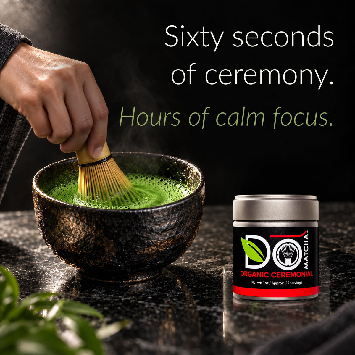 Do Matcha Organic Ceremonial Matcha Powder, No Additives, 30g