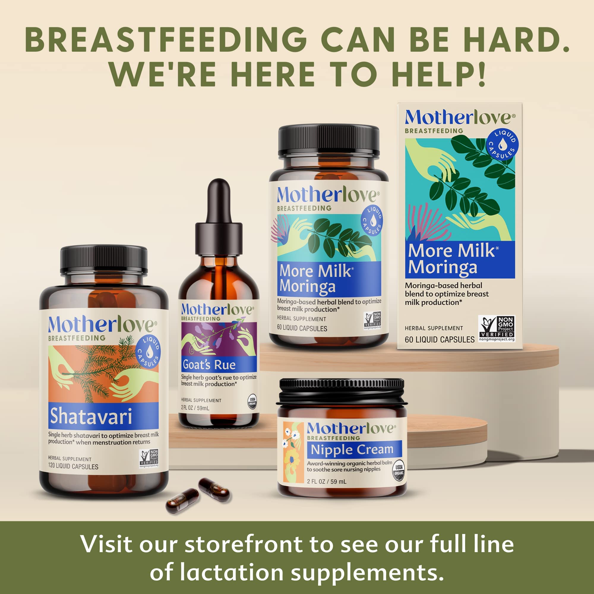 Motherlove More Milk Special Blend Vegan Capsules (60 caps) Herbal Lactation Supplement w/ Goat‚Äôs Rue to Build Mammary Tissue & Enhance Breast Milk Supply for Nursing & Pumping Moms‚ÄîOrganic Herbs, Non-GMO