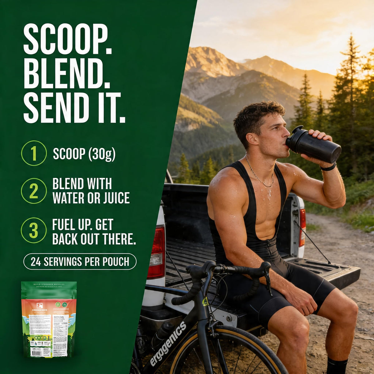 Ergogenics Nutrition Plant Protein +Greens