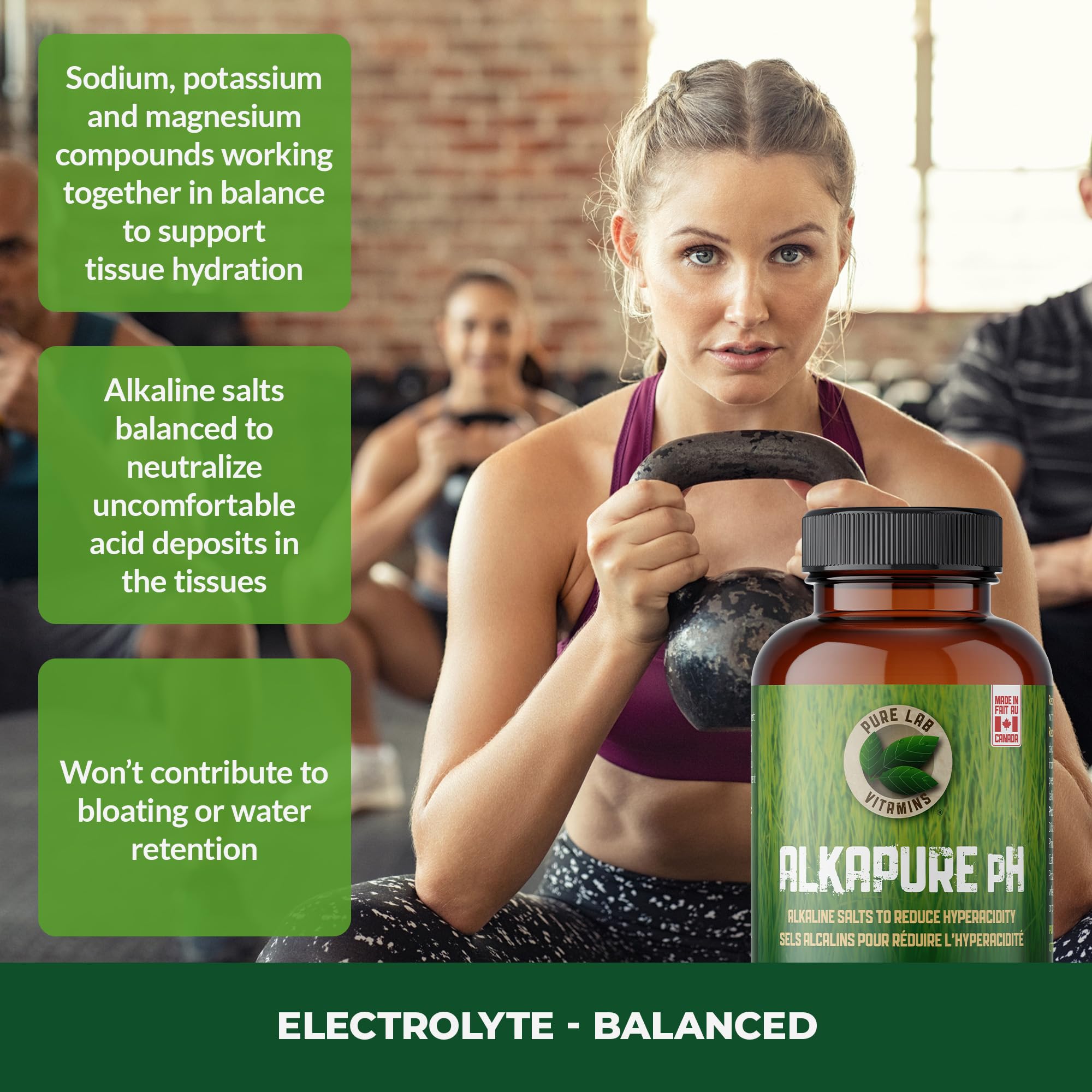 Pure Lab Vitamins Alkapure pH – Sels alcalins pour réduire l'hyperacidité