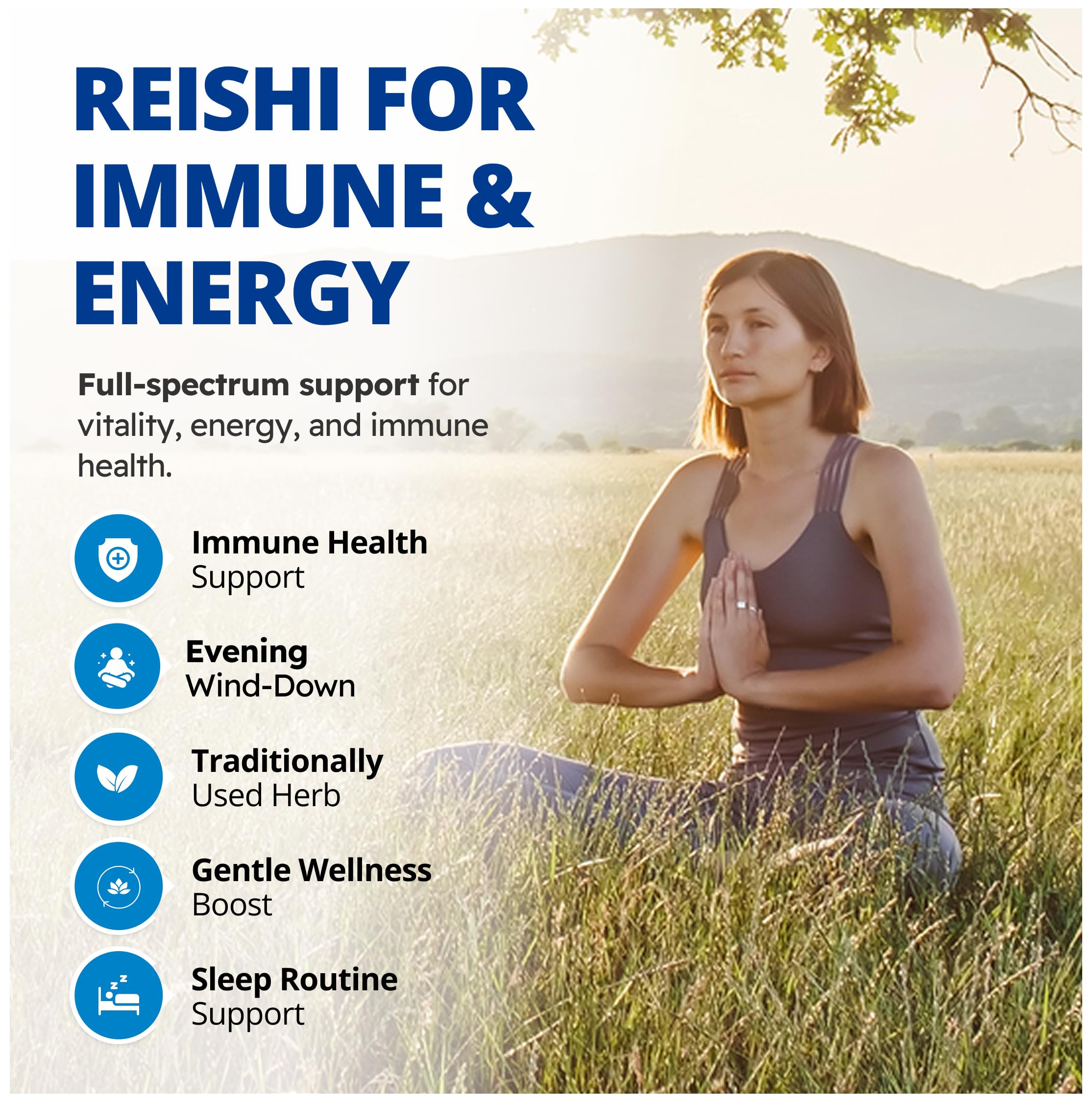 CanPrev Reishi Full Spectrum Mushroom Supplement, 60 Veg Capsules 60-Day Supply with Fruiting Body & Mycelium, Supports Restful Nights & Natural Wellness, Vegan, Free from GMO, Gluten, Sugar & Dairy