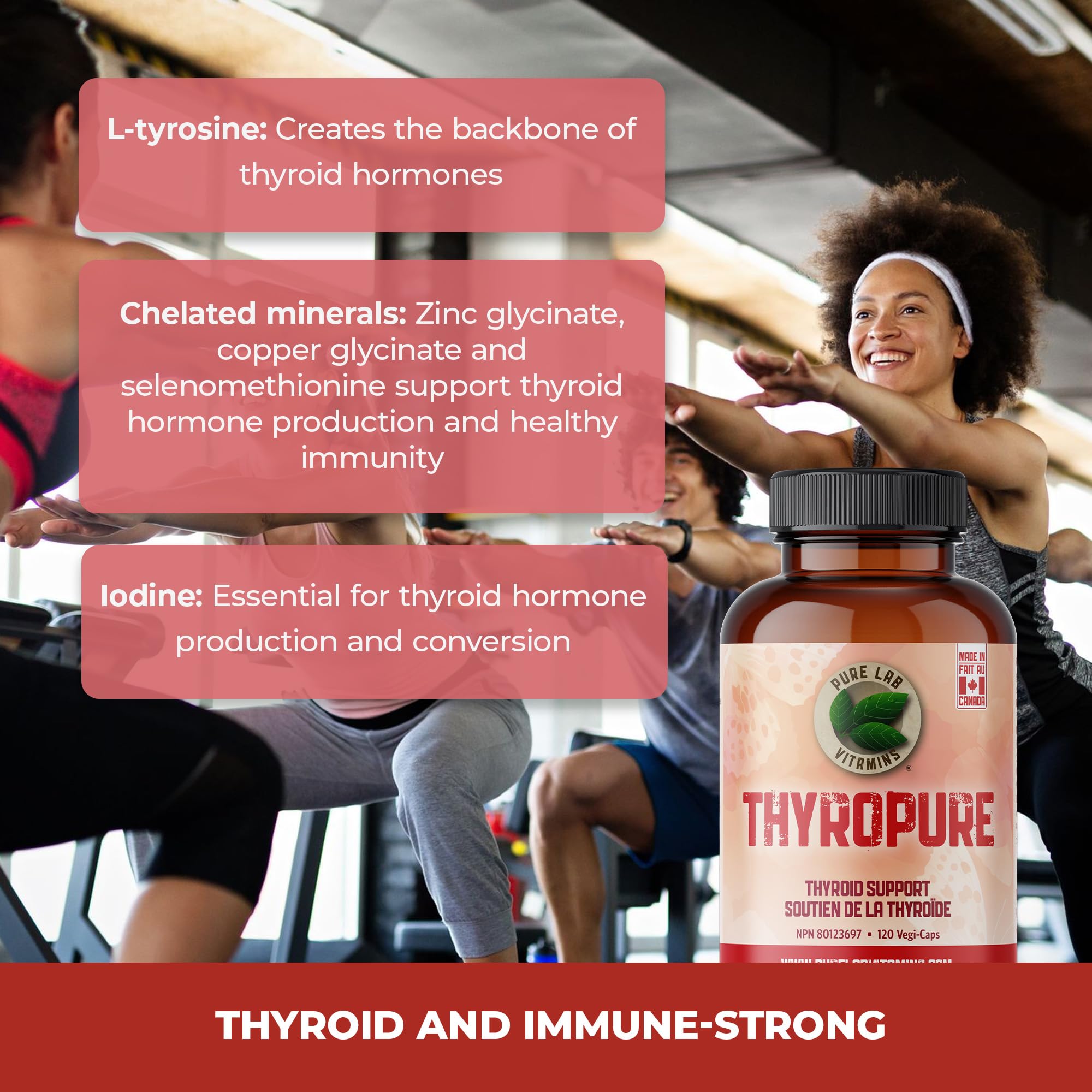 Pure Lab Vitamins ThyroPure 120 gélules végétales