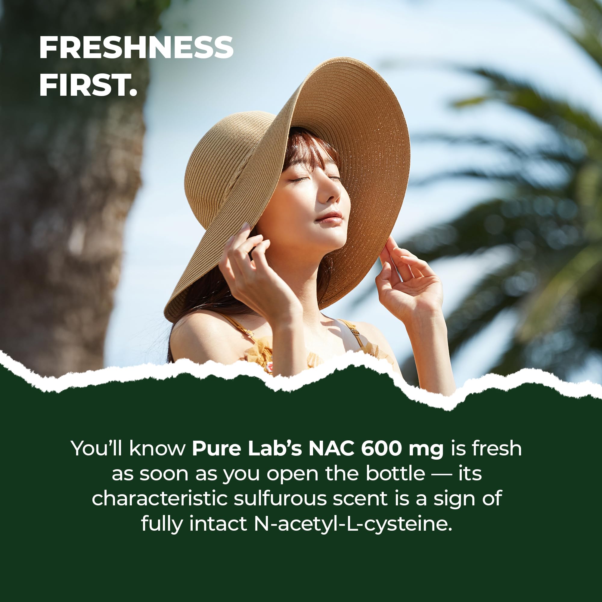 Pure Lab Vitamins NAC N-acétyl-L-cystéine 120 gélules végétales