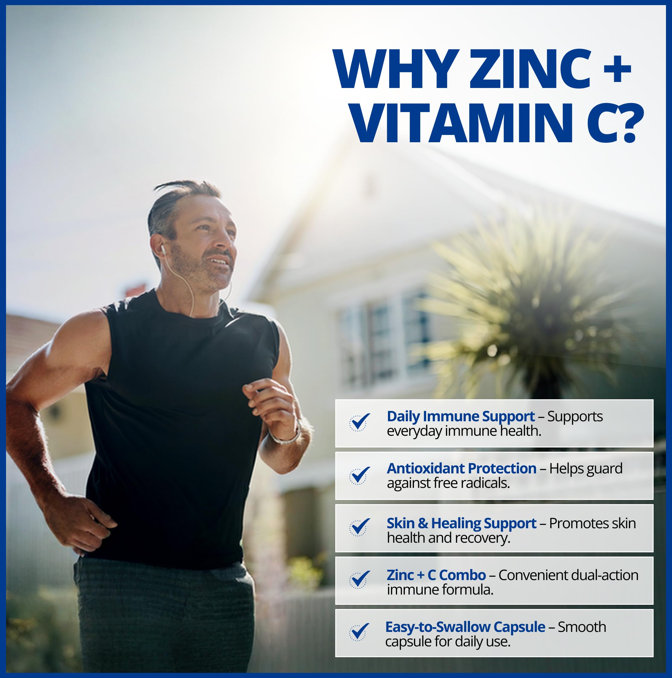CanPrev Zinc Ultra Immune + Vitamin C, 120 Capsules 120-Day Supply - Vegan, Non-GMO and Gluten-Free - 50mg of Zinc Bis-Glycinate with 400mg of Vitamin C - Helps to Maintain Immune Function
