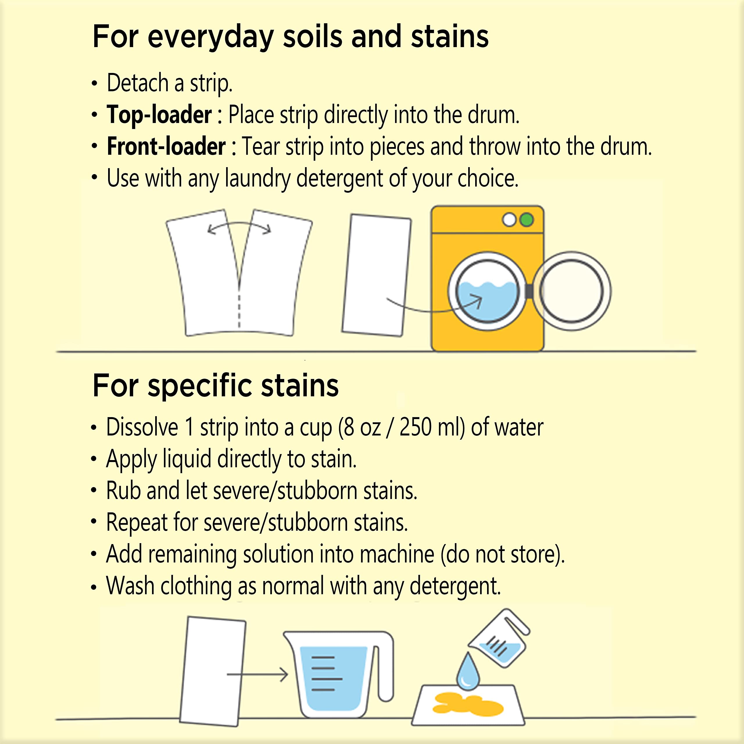 Nature Clean Laundry Stain Remover Strips