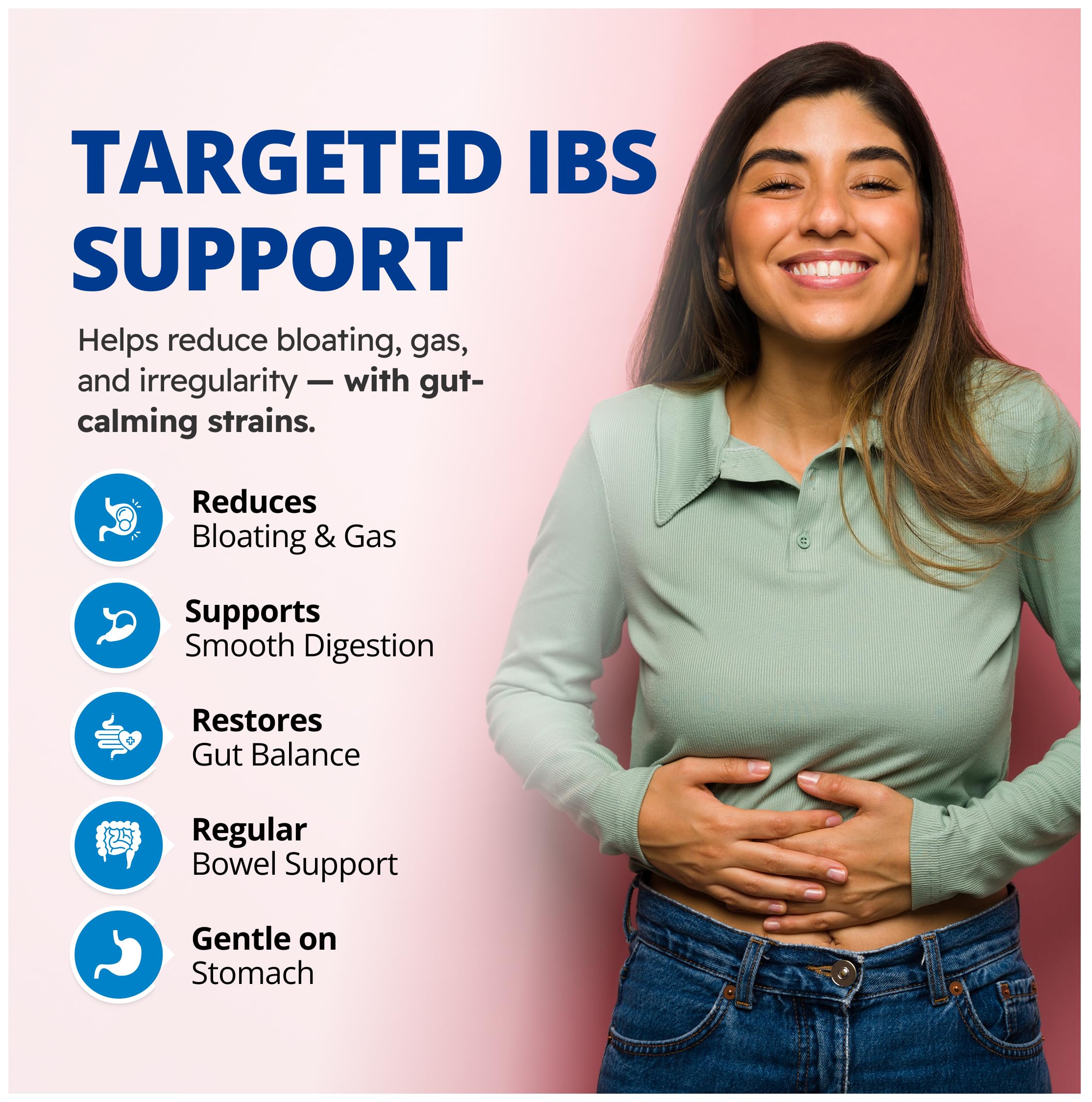 CanPrev Pro-Biotik IBS Support, 30 V-Caps 30-Day Supply - Women and Men Probiotic - 2 Billion Active Cells for Digestive Support - Comfortable Digestion & Balanced Gut Flora - Bloating and Gas Relief