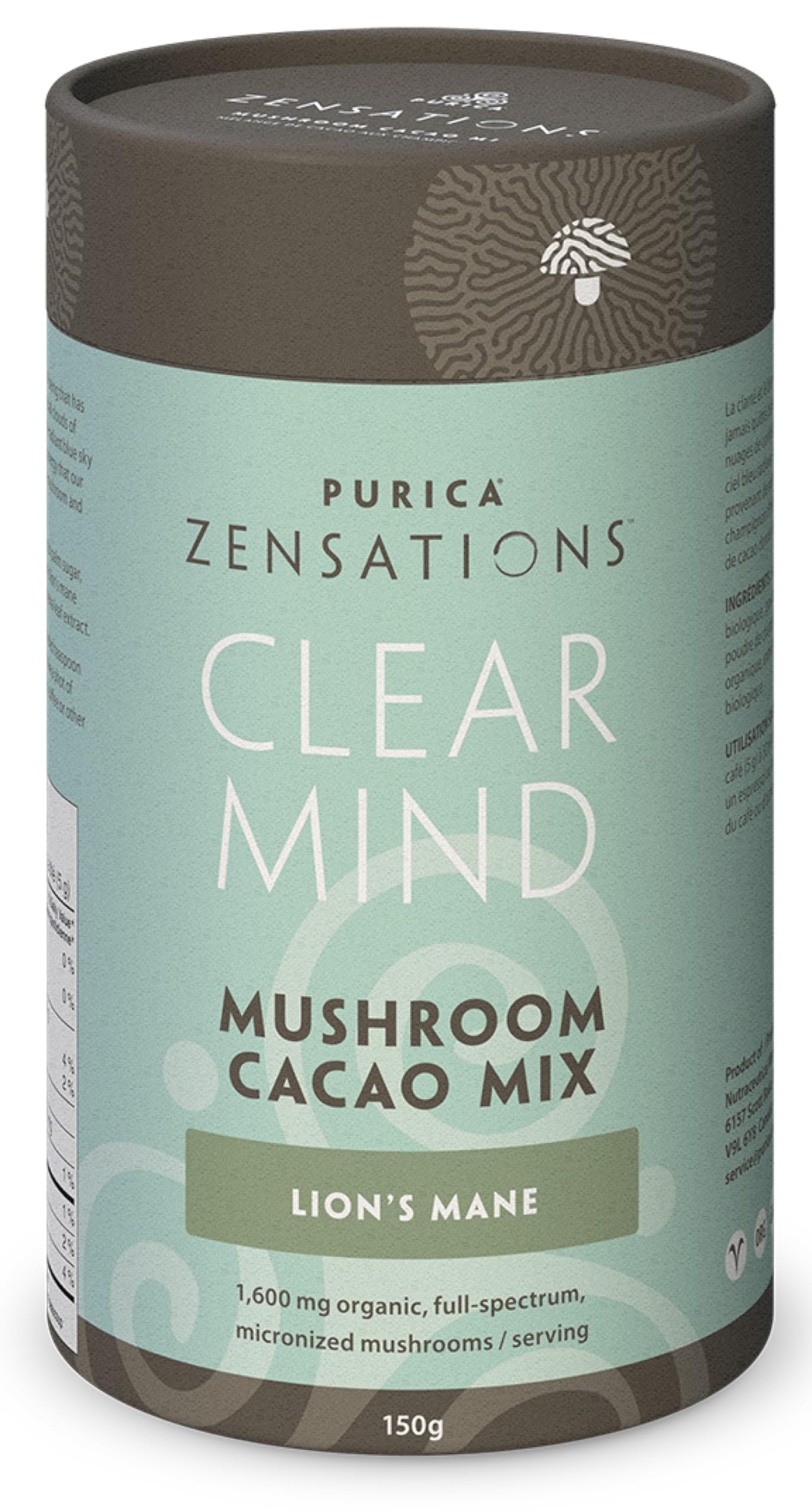PURICA - Boisson cacao au champignon Reishi rouge Zensations - 150 g